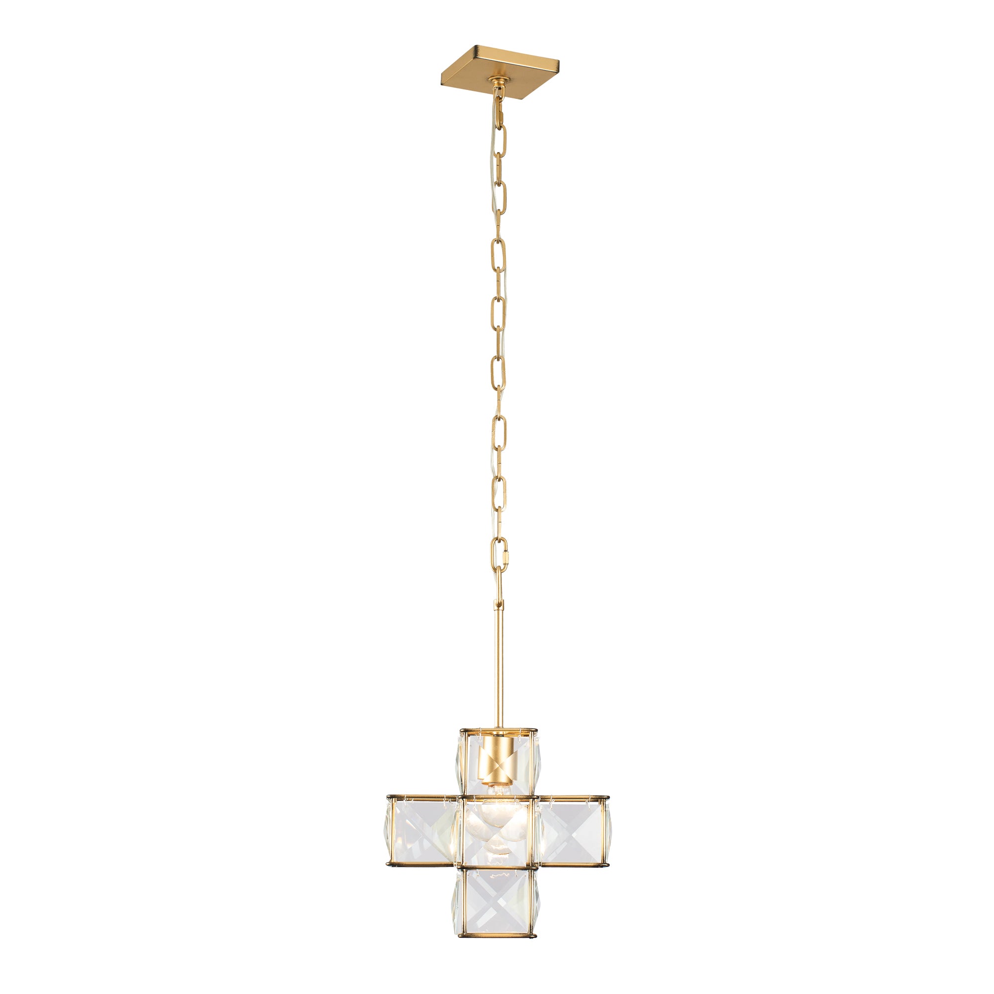 Cubic 1-Light Pendant - Calypso Gold