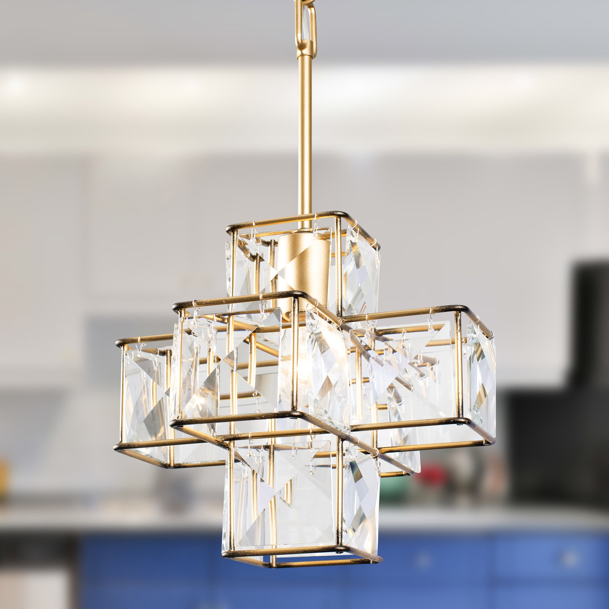 Cubic 1-Light Pendant - Calypso Gold