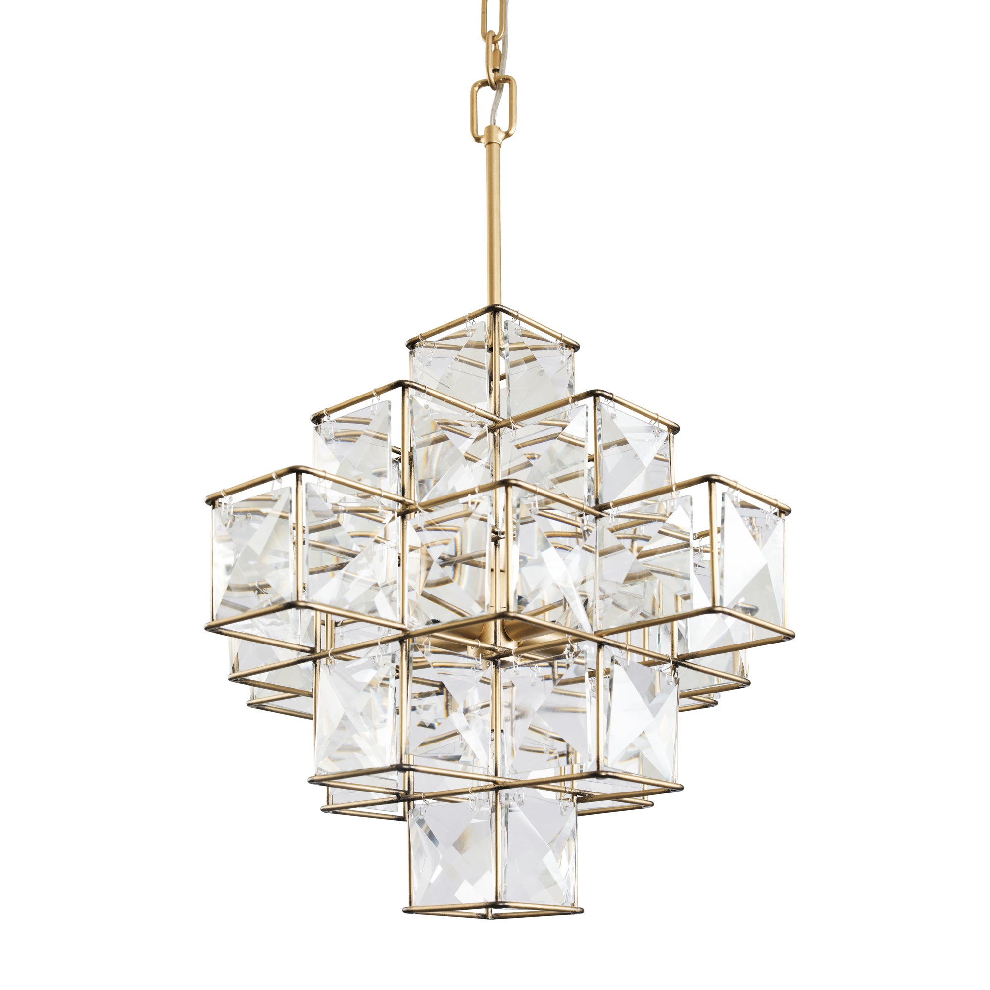 Cubic 6 Light Pendant - Calypso Gold