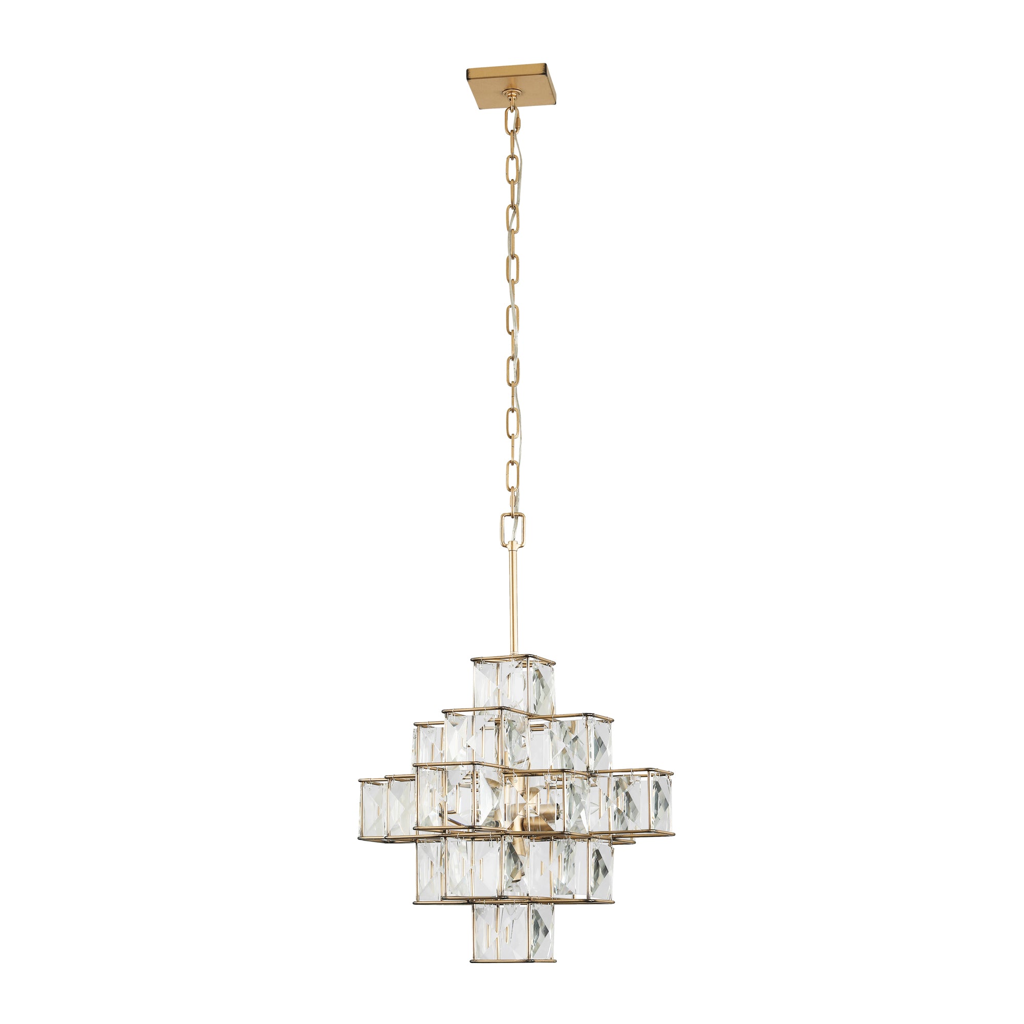 Cubic 6-Light Pendant - Calypso Gold