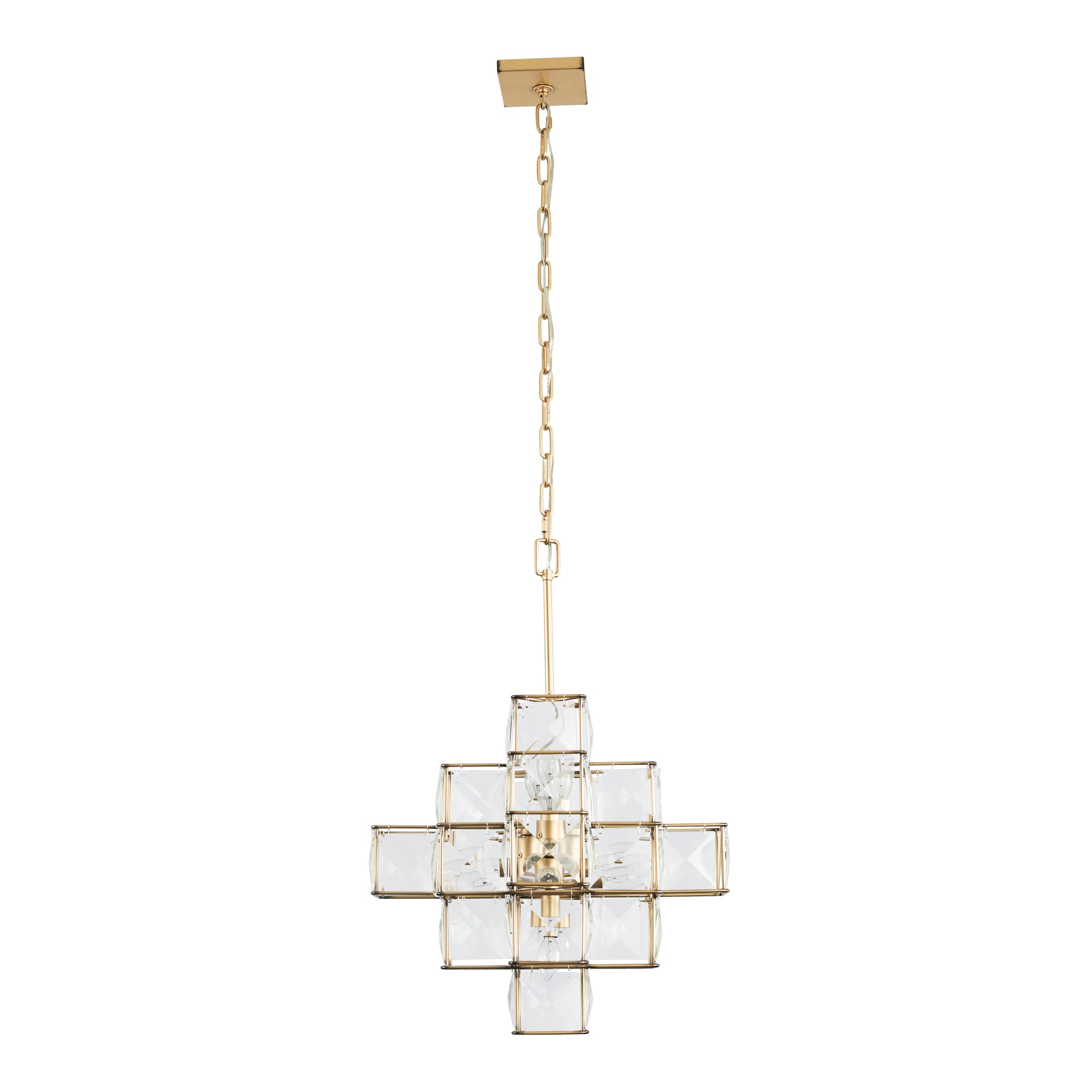 Cubic 6-Light Pendant - Calypso Gold