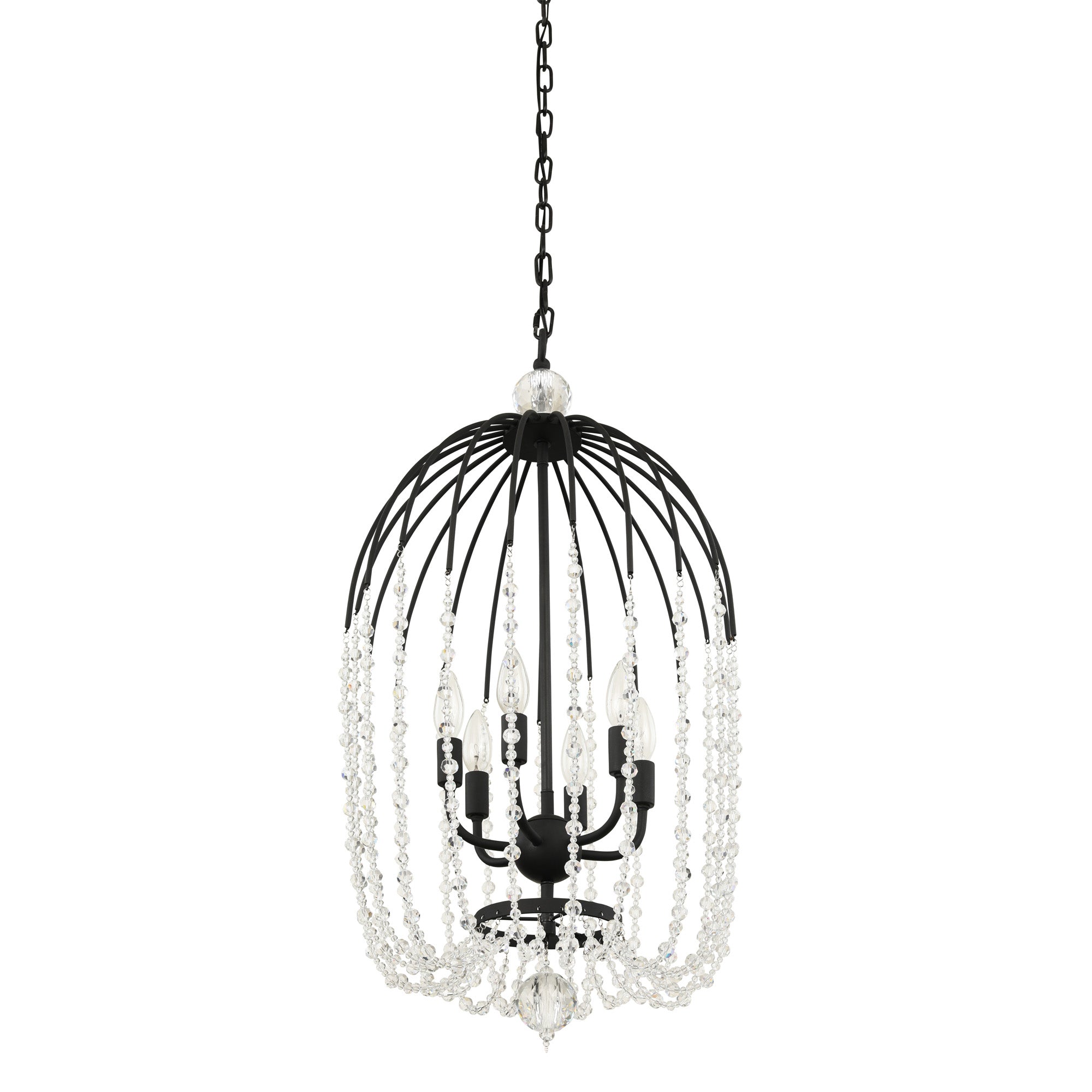 Voliere 6-Light Crystal Pendant