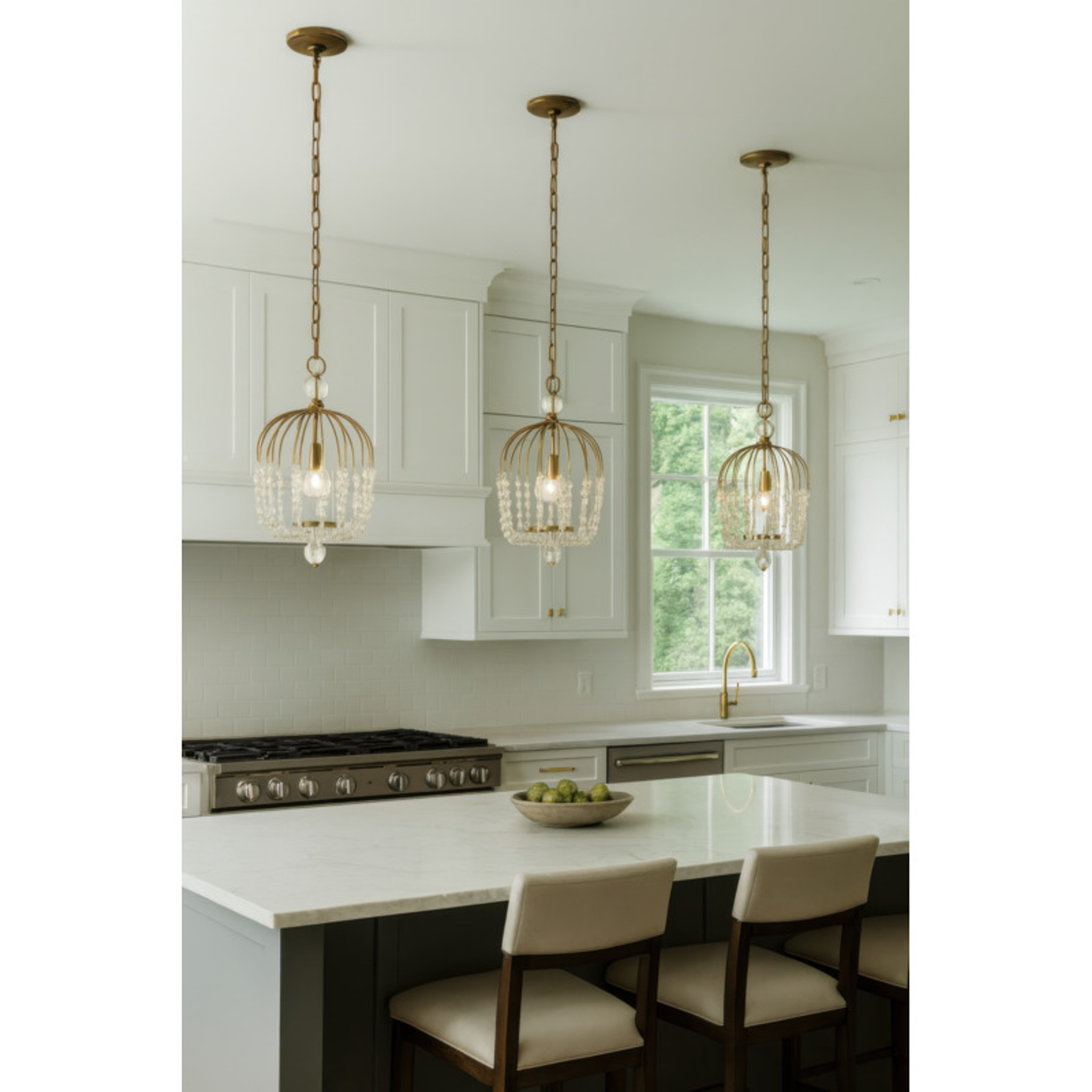 Voliere 1-Light Crystal Pendant