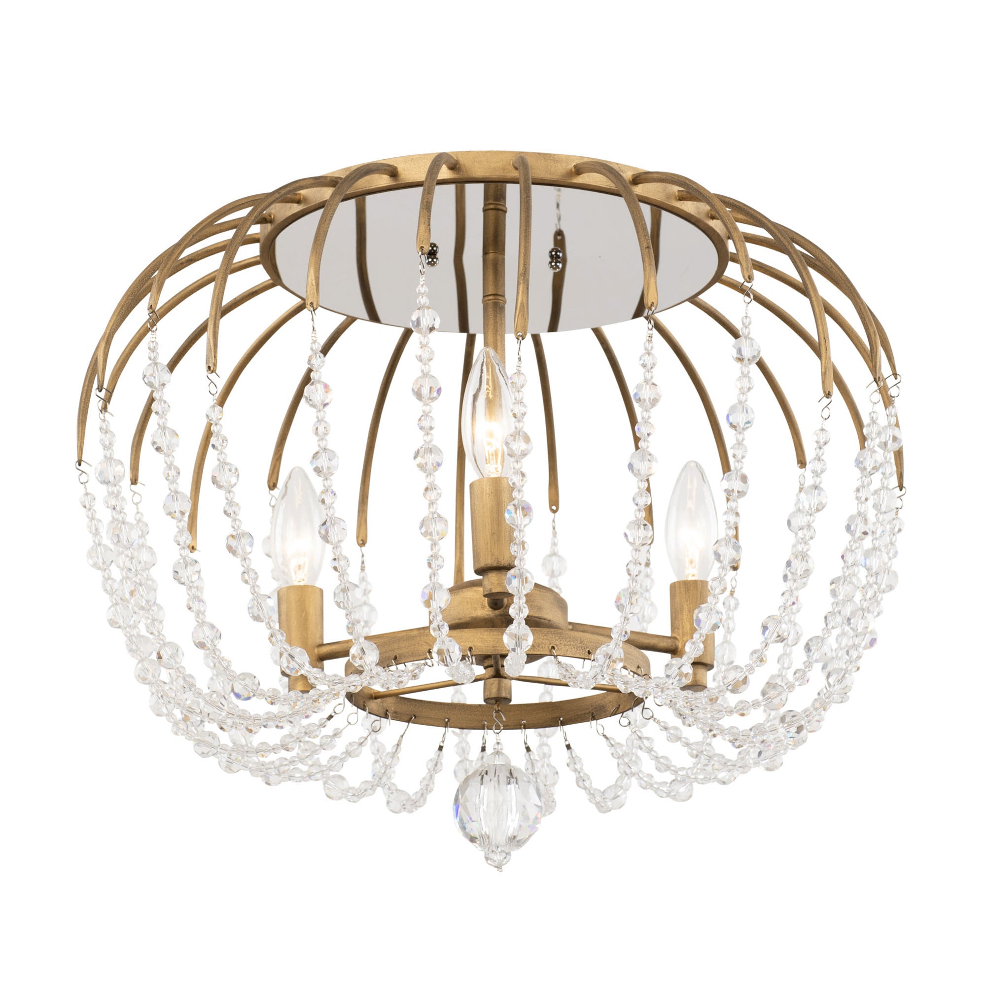 Voliere 3-Light Semi-Flush
