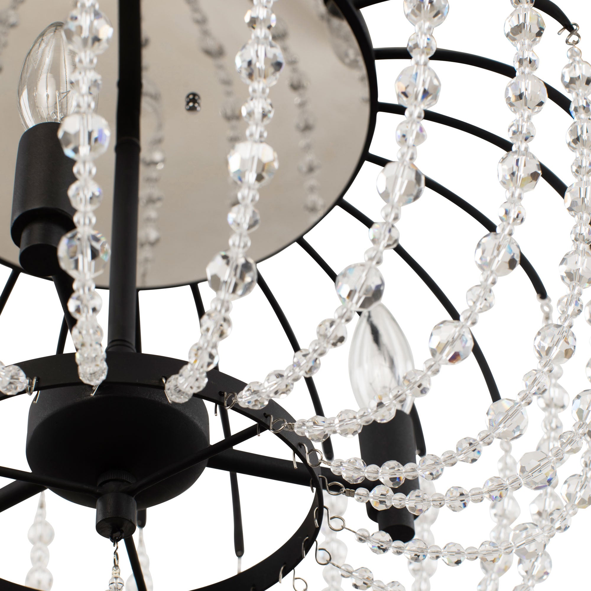 Voliere 3 Light Semi-Flush - Matte Black