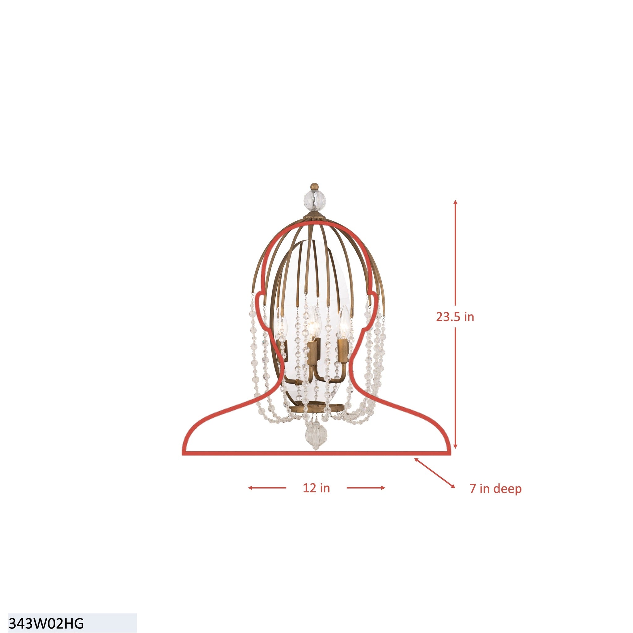 Voliere 2 Light Sconce - Matte Black
