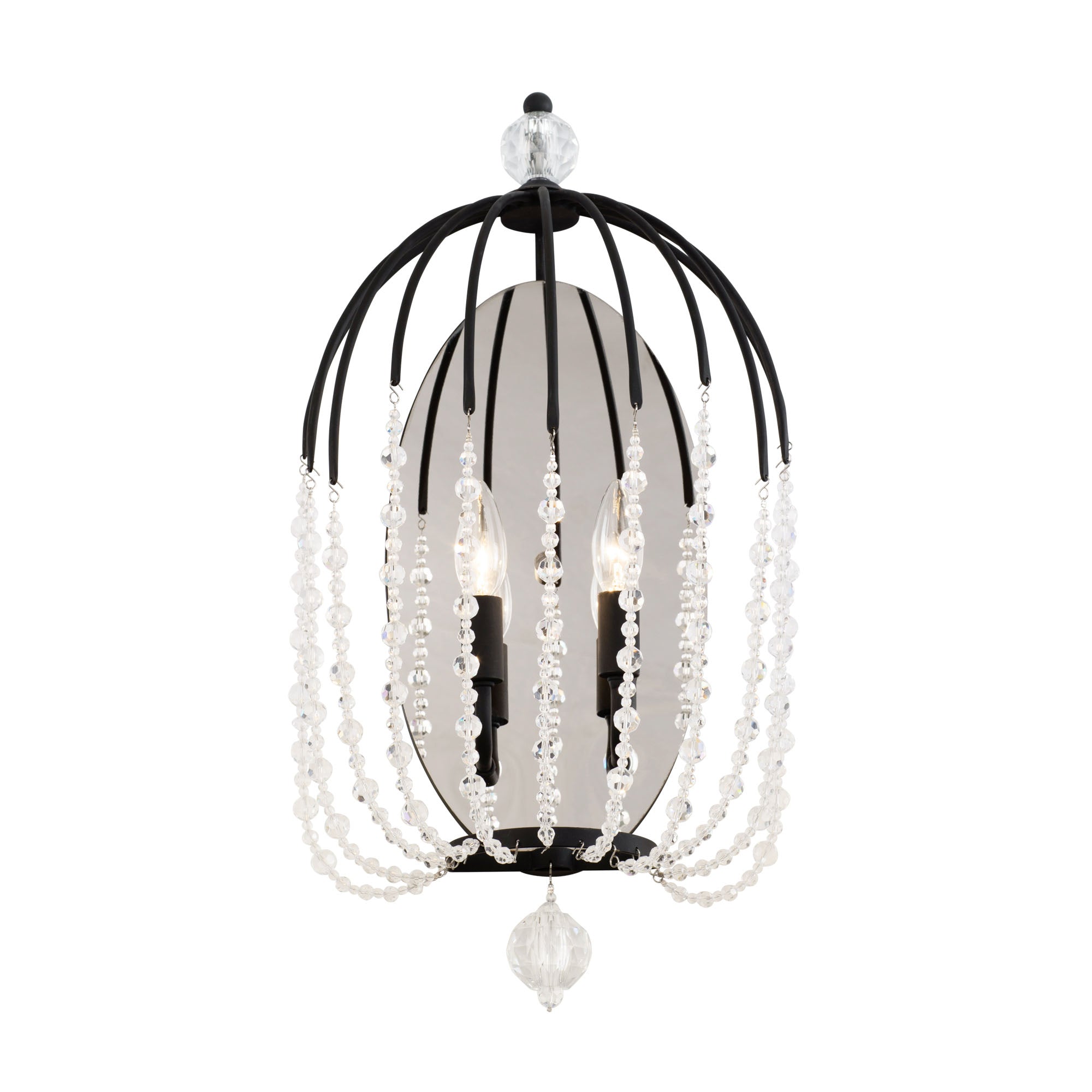 Voliere 2 Light Sconce - Matte Black