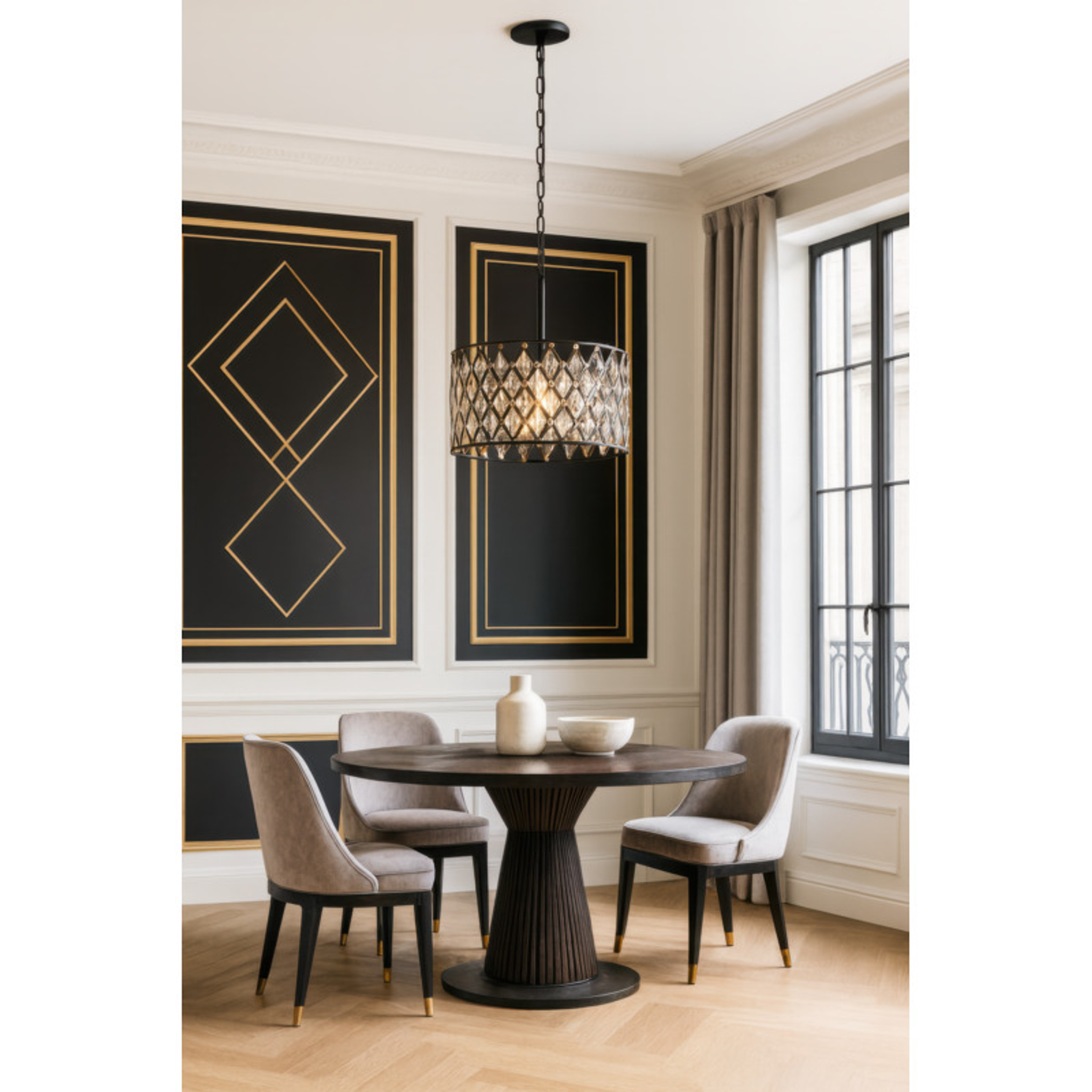 Windsor 4-Light Crystal Pendant