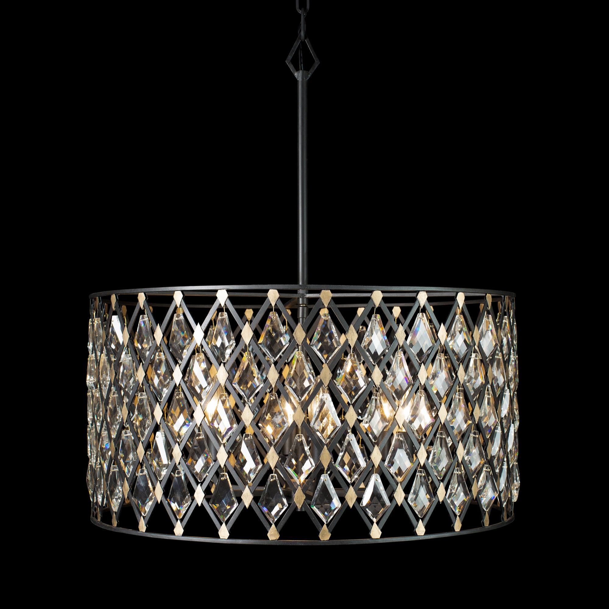 Windsor Pendant - Carbon/Havana Gold