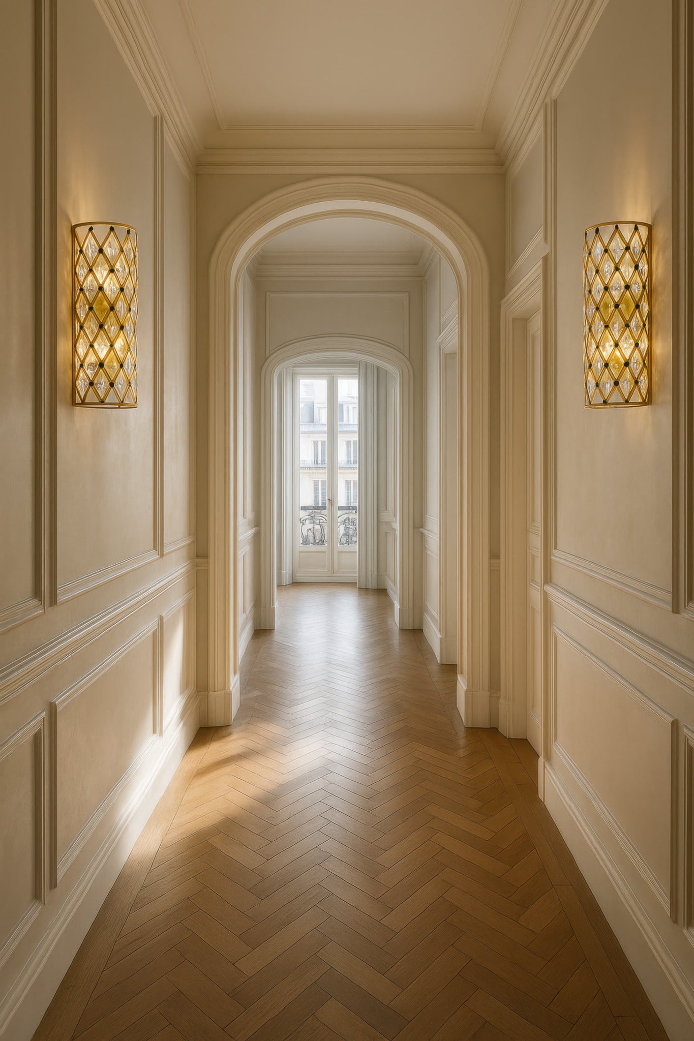 Windsor 2-Light Wall Sconce – French Gold/Matte Black by Varaluz