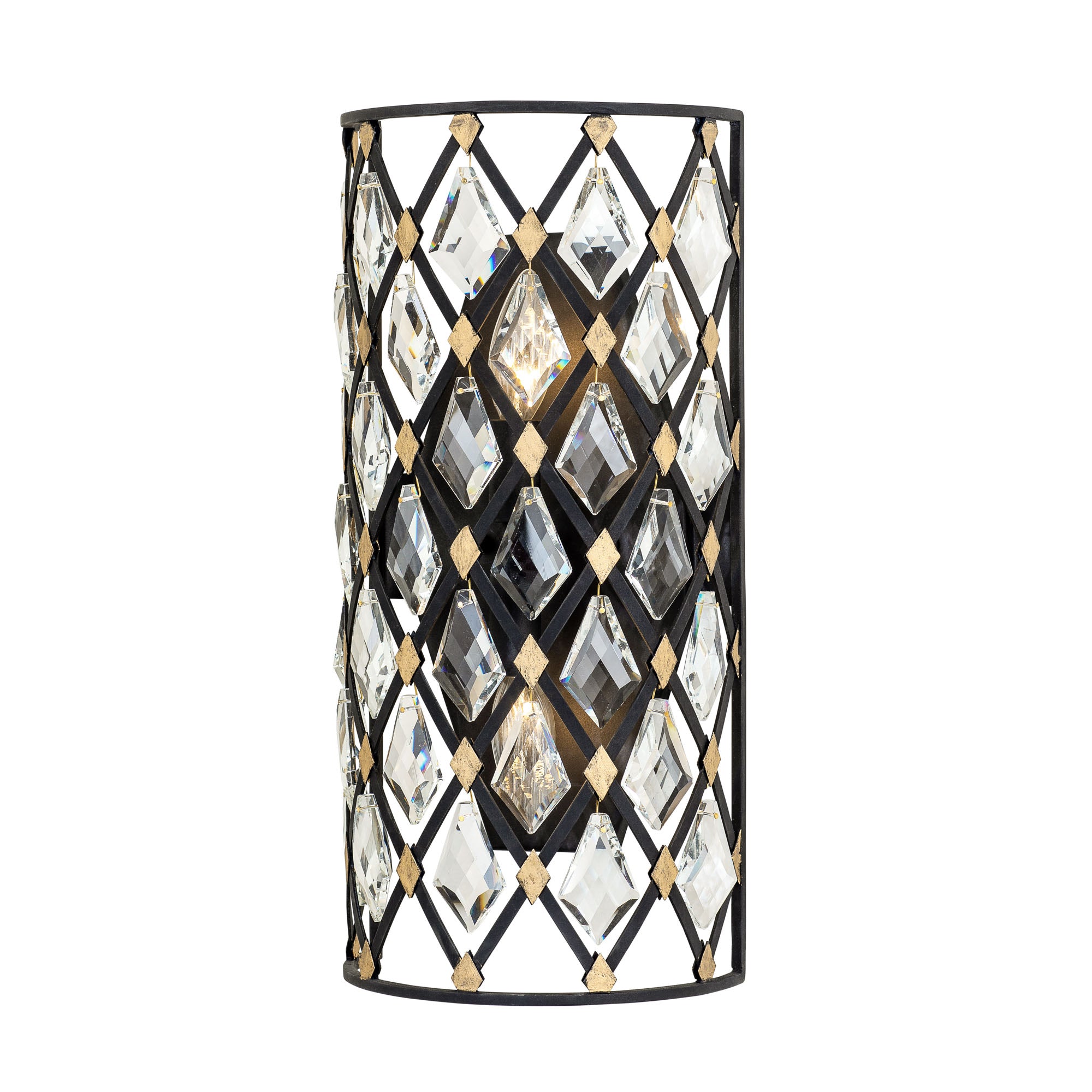 Windsor 2-Light Wall Sconce – Carbon/Havana Gold by Varaluz