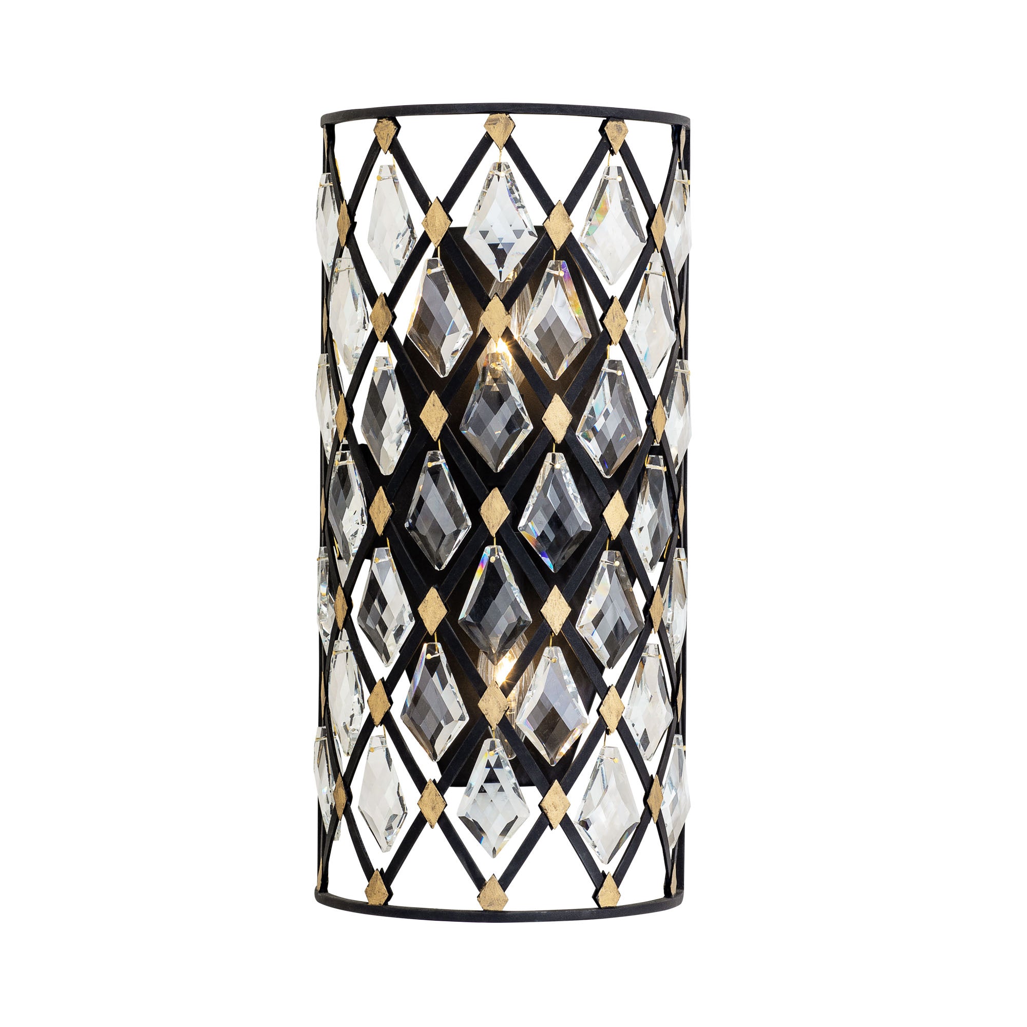 Windsor 2-Light Wall Sconce – Carbon/Havana Gold by Varaluz
