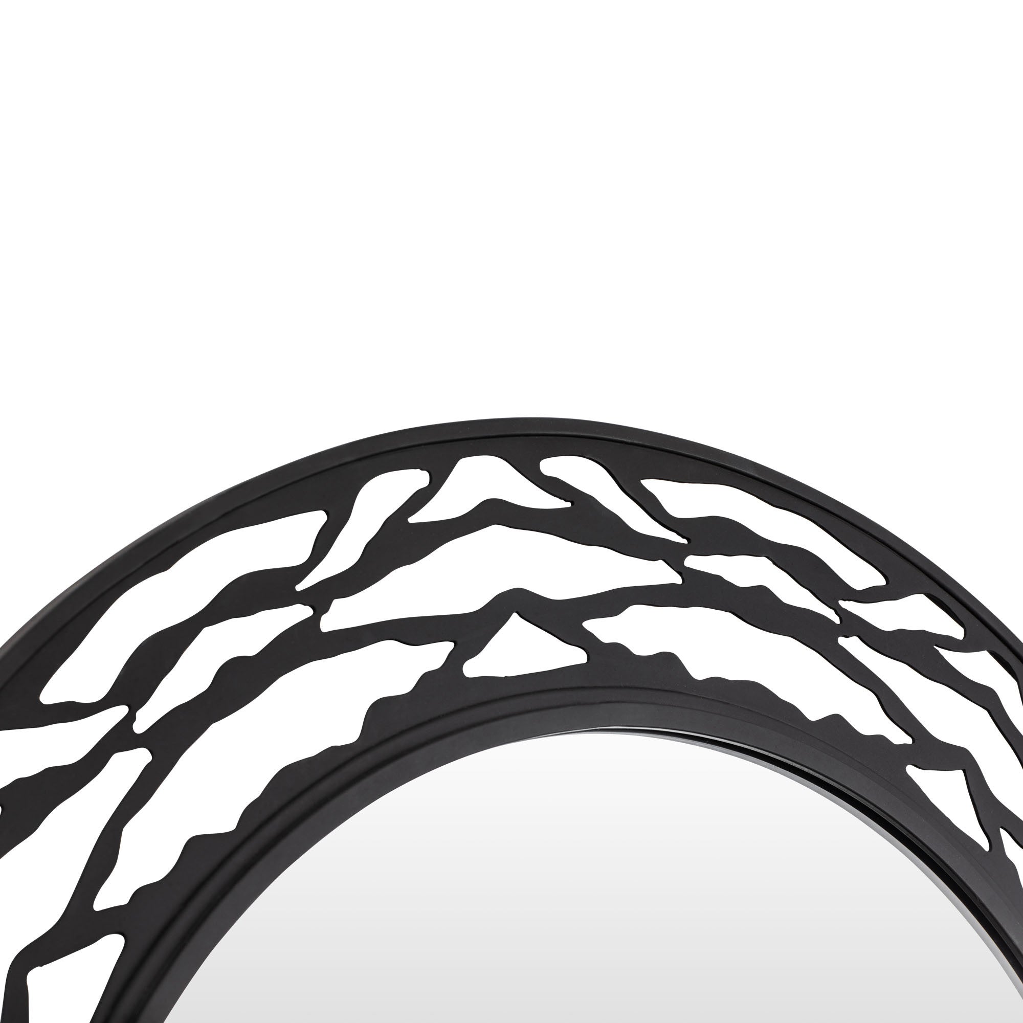 Kato 33-in Round Mirror - Carbon