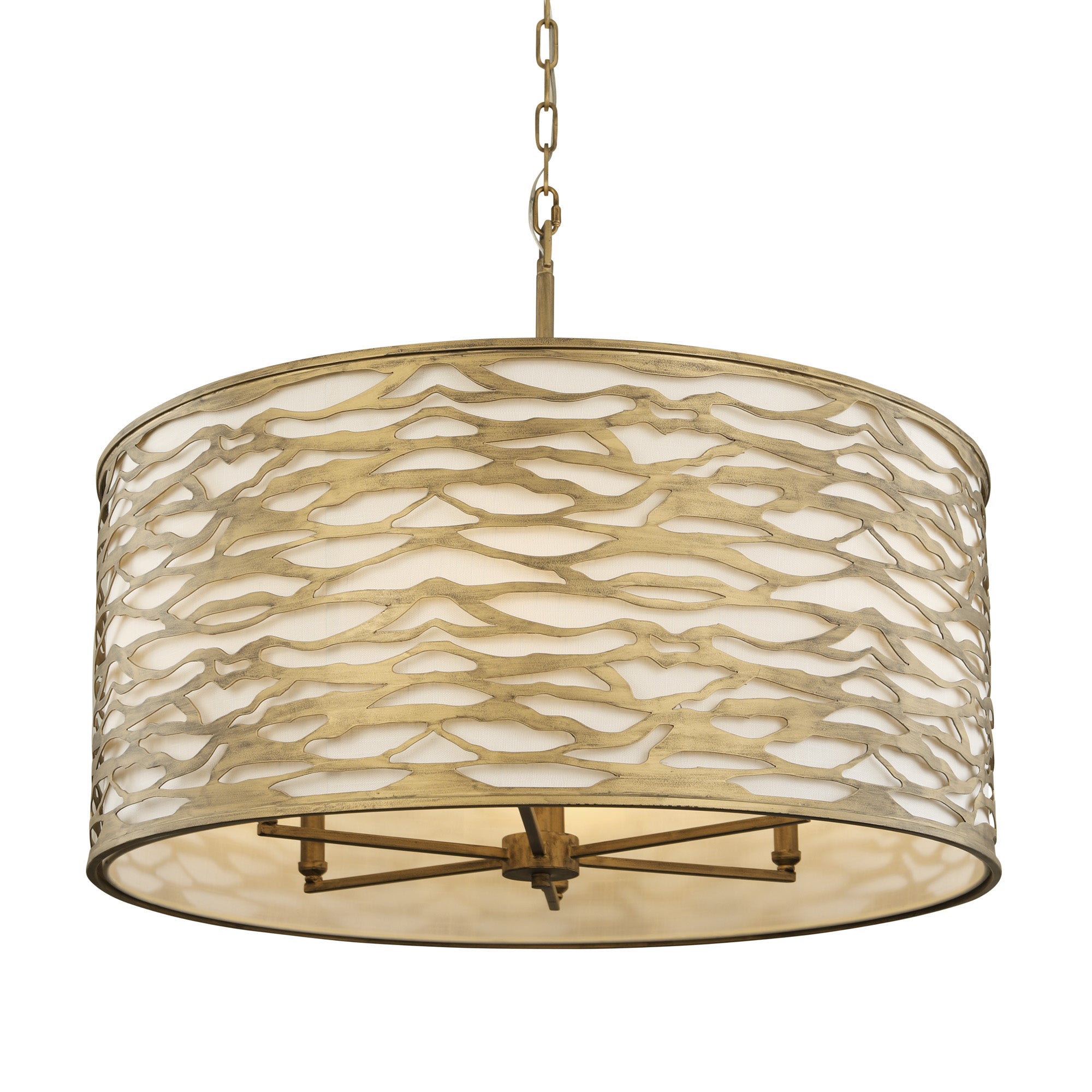 Kato 6 Light Pendant - Havana Gold