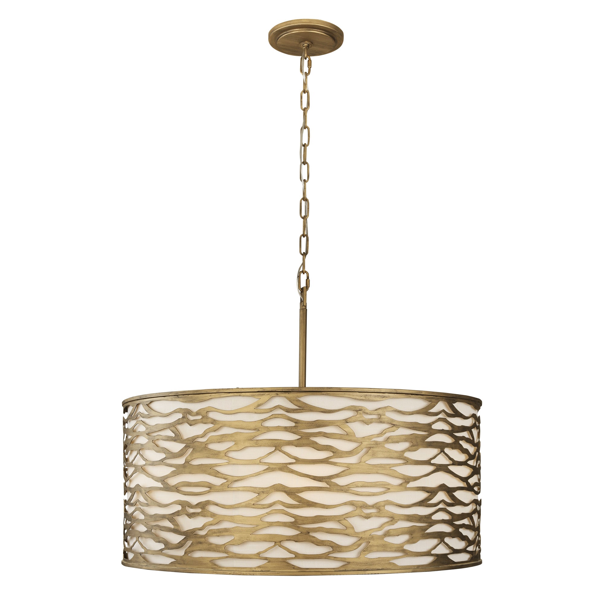 Kato 6 Light Pendant - Havana Gold