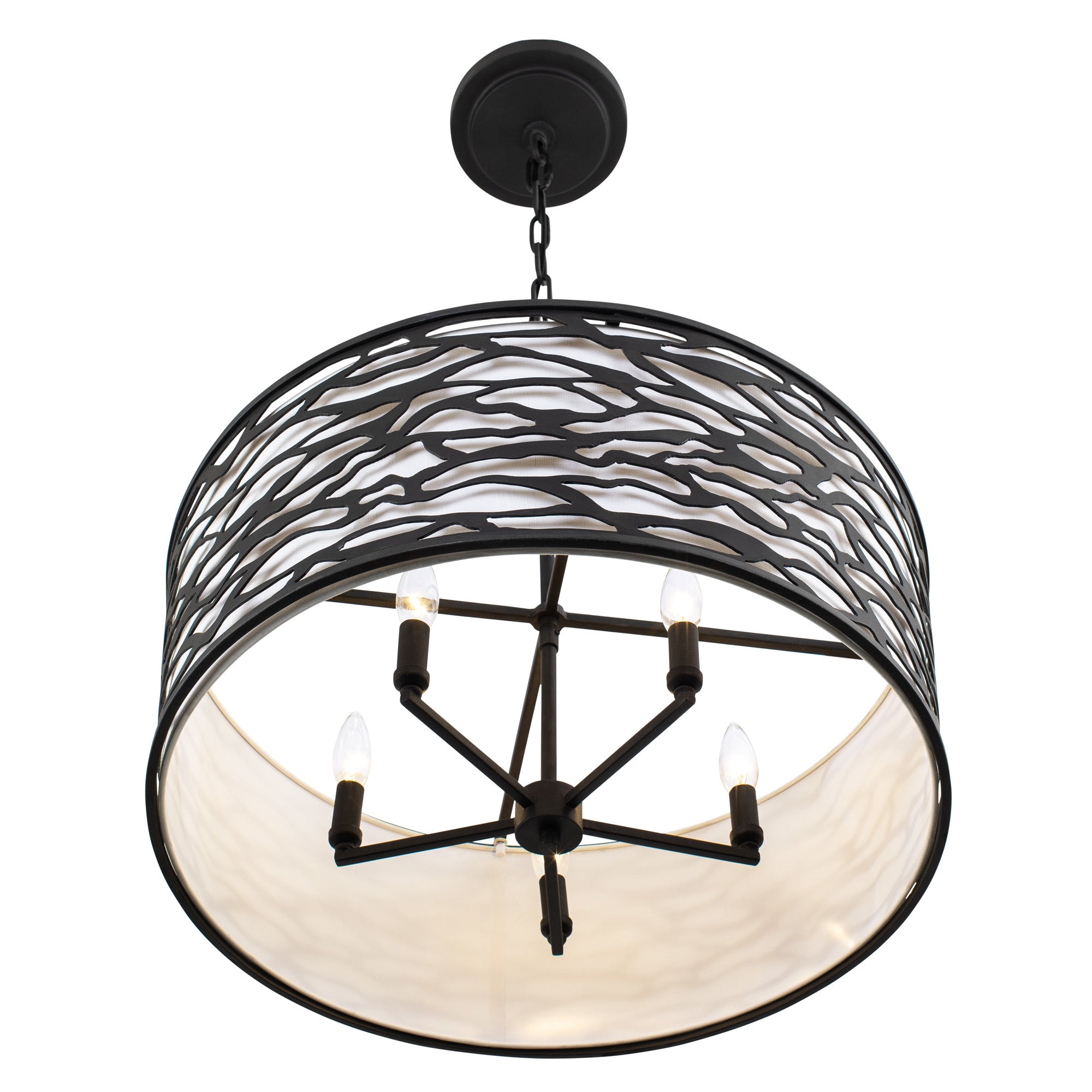 Kato 5 Light Convertible Semi-Flush/Pendant - Carbon