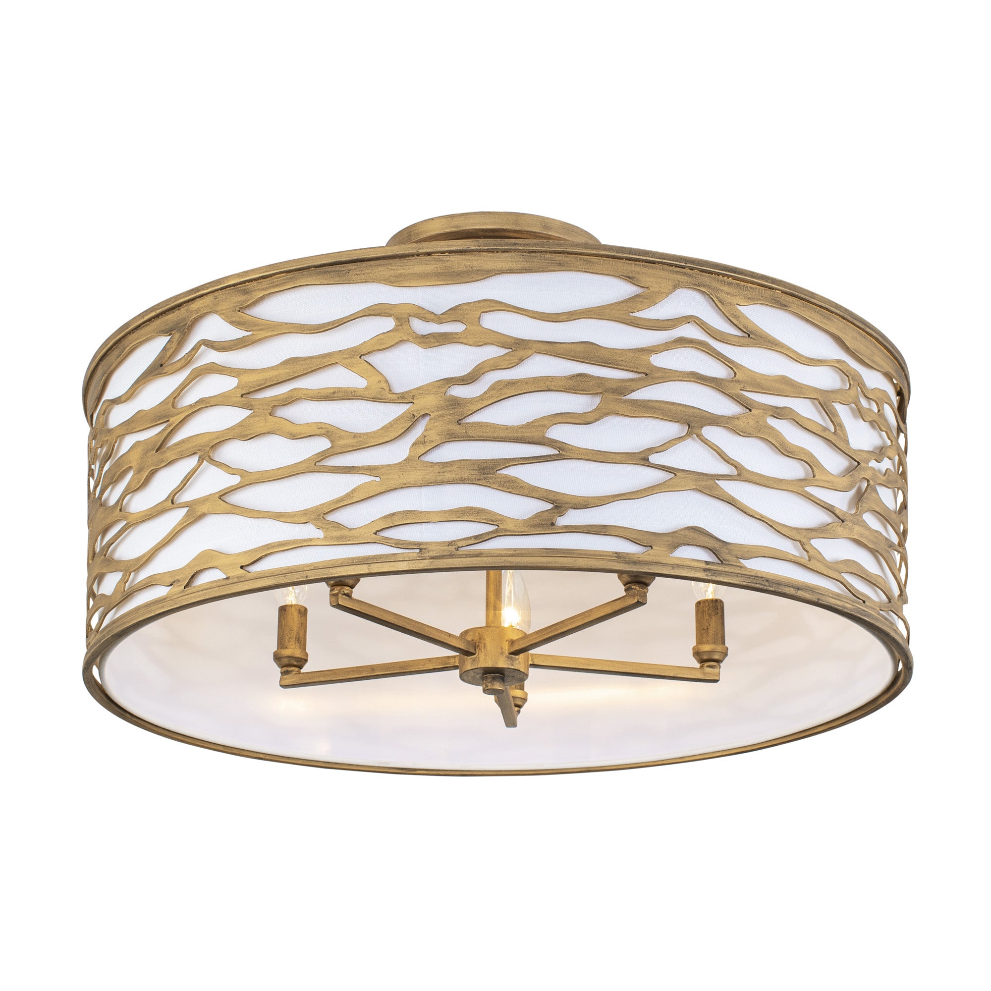 Kato 5 Light Convertible Semi-Flush/Pendant - Havana Gold