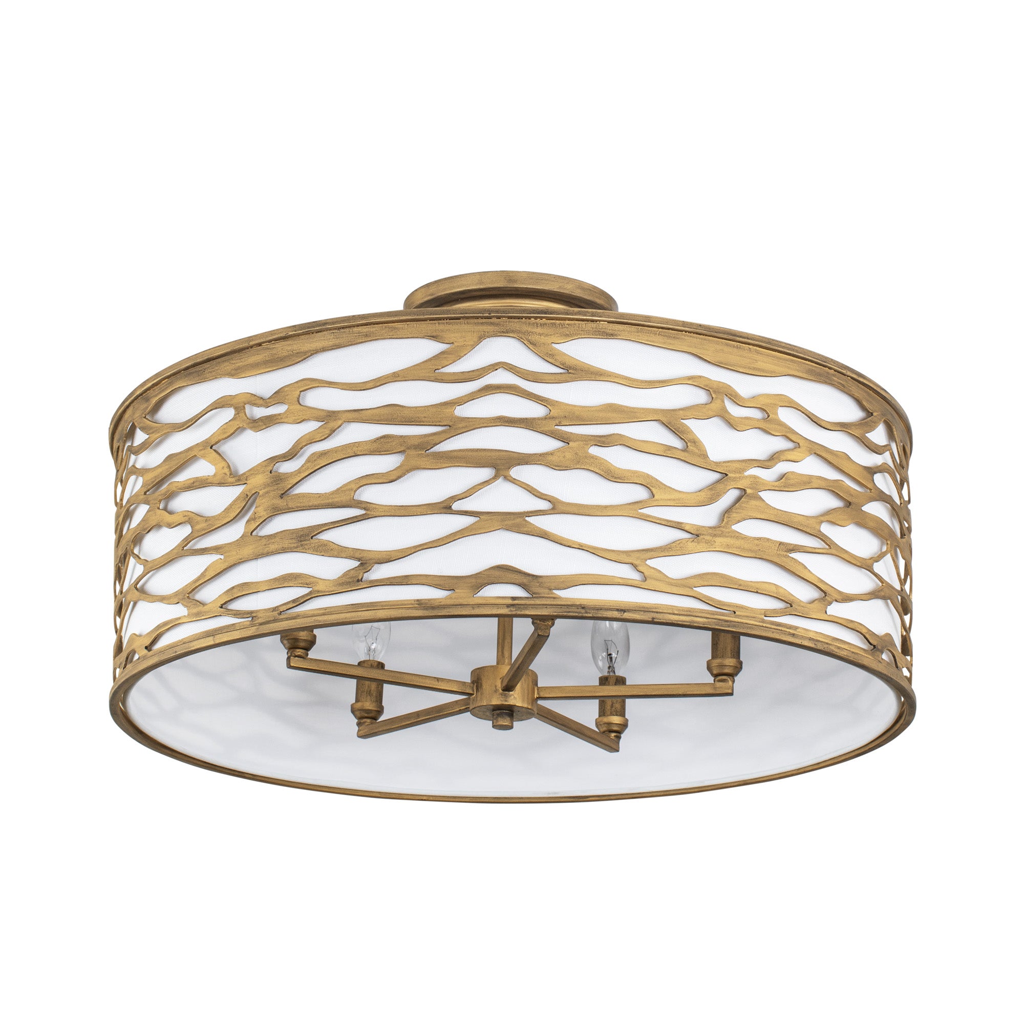 Kato 5 Light Convertible Semi-Flush/Pendant - Havana Gold