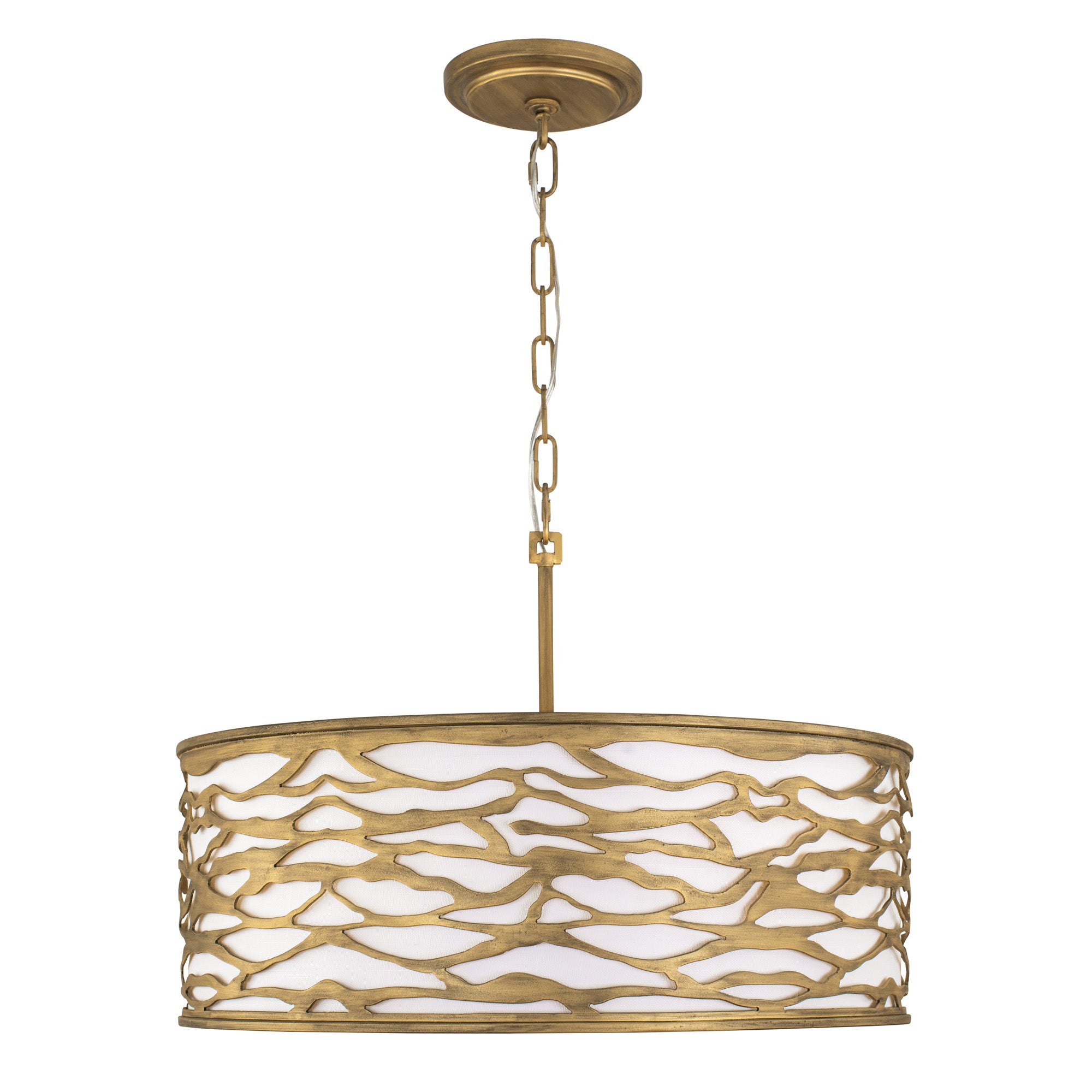 Kato 5 Light Convertible Semi-Flush/Pendant - Havana Gold