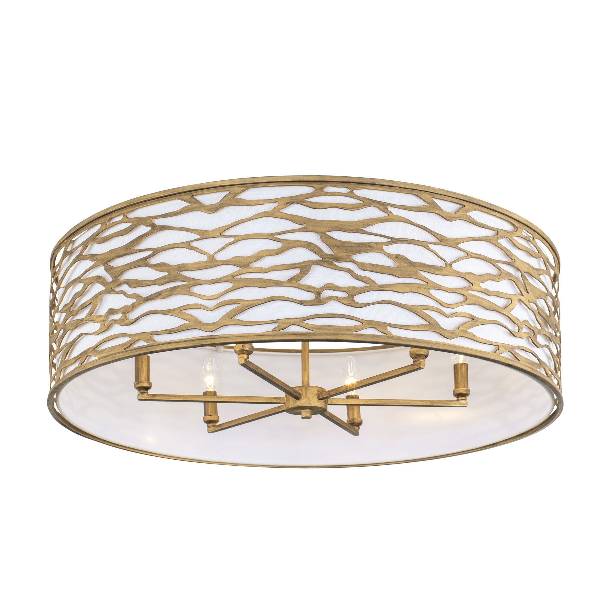 Kato 6 Light Convertible Semi-Flush/Pendant - Havana Gold