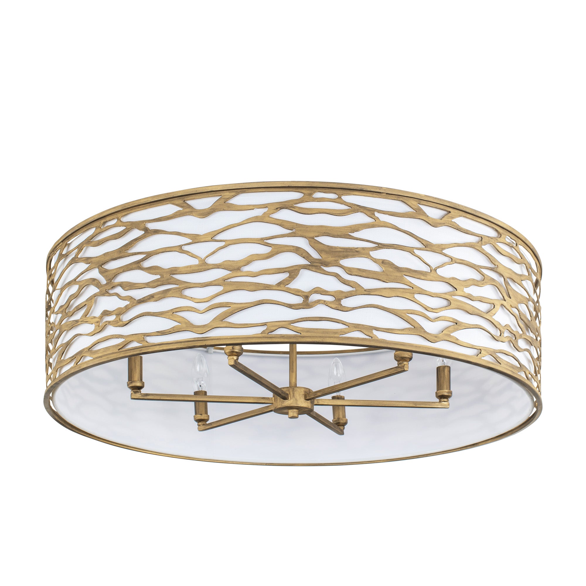 Kato 6 Light Convertible Semi-Flush/Pendant - Havana Gold