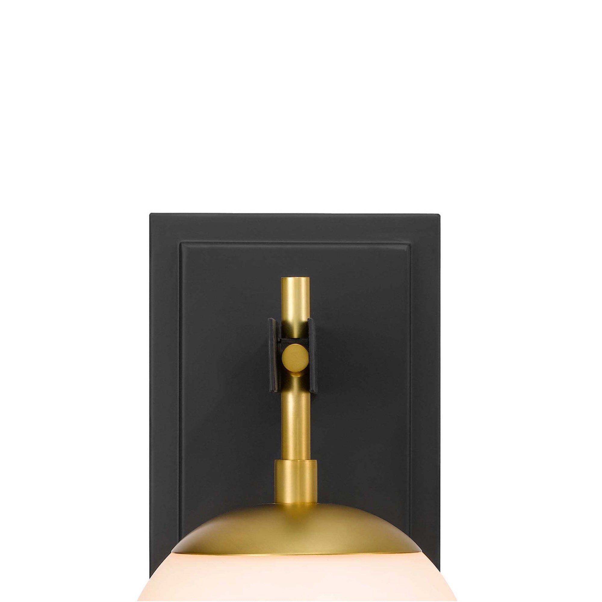 Allie 1 Light Bath - Black/Satin Brass