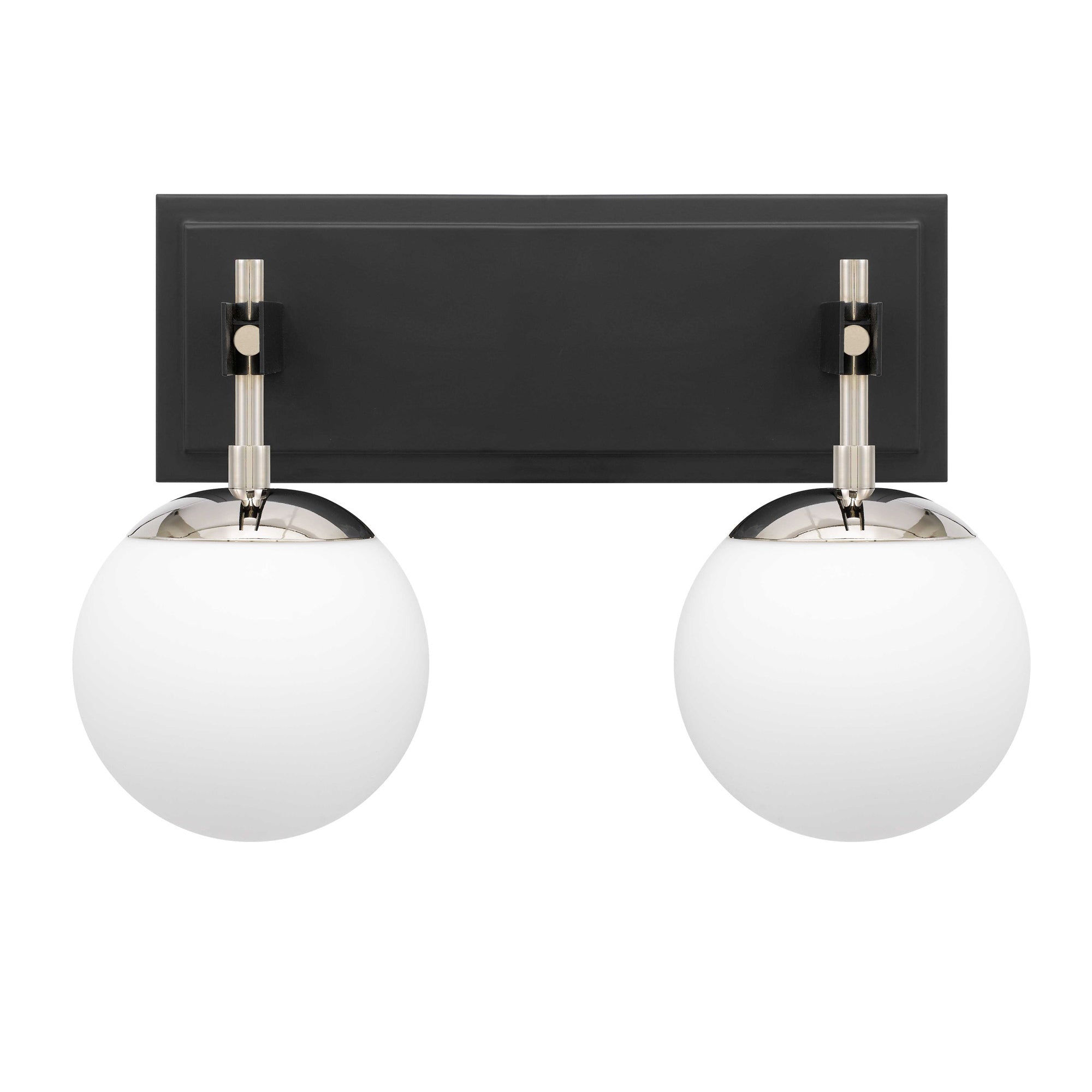 Allie 2 Light Bath - Black/Polished Nickel