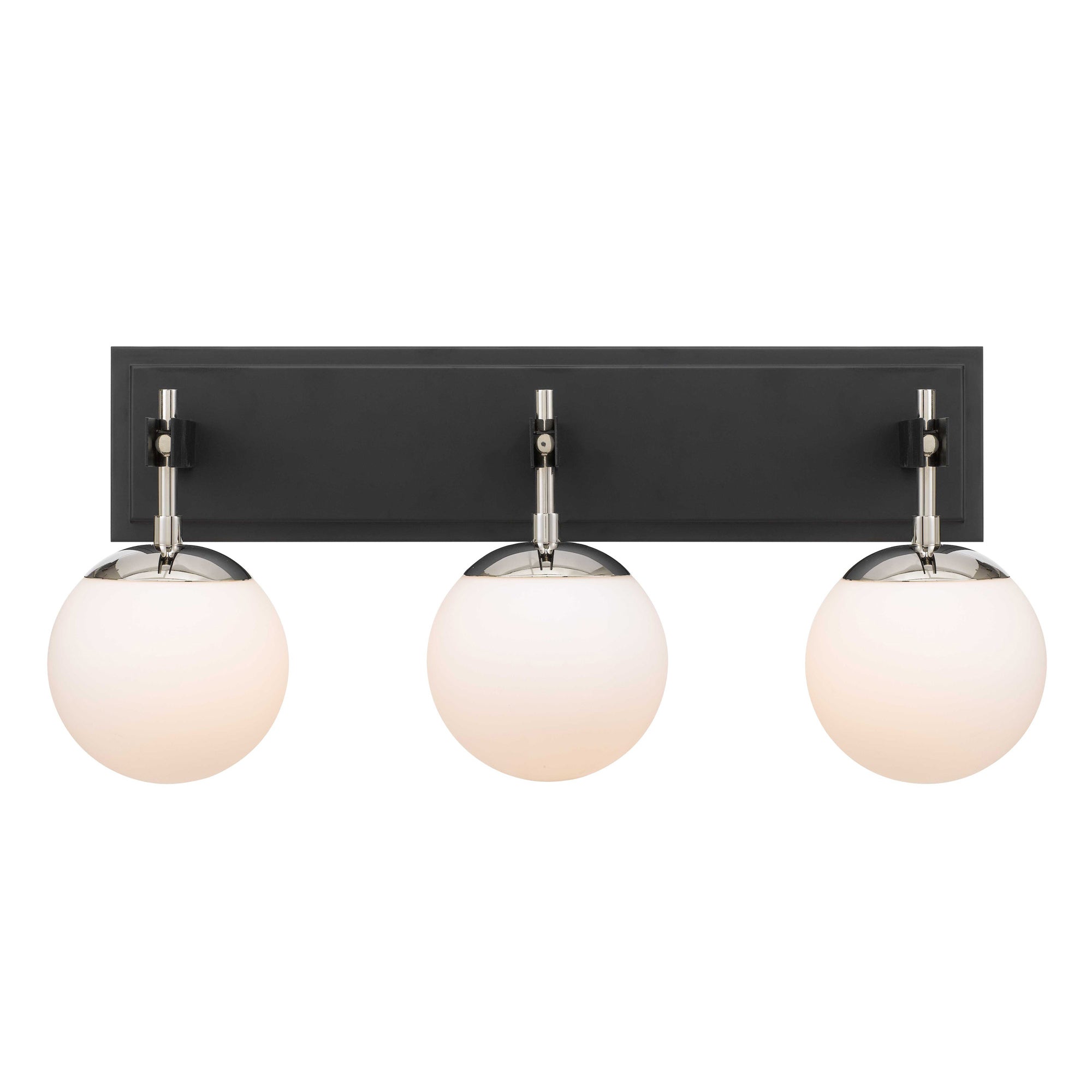 Allie 3 Light Bath - Black/Polished Nickel