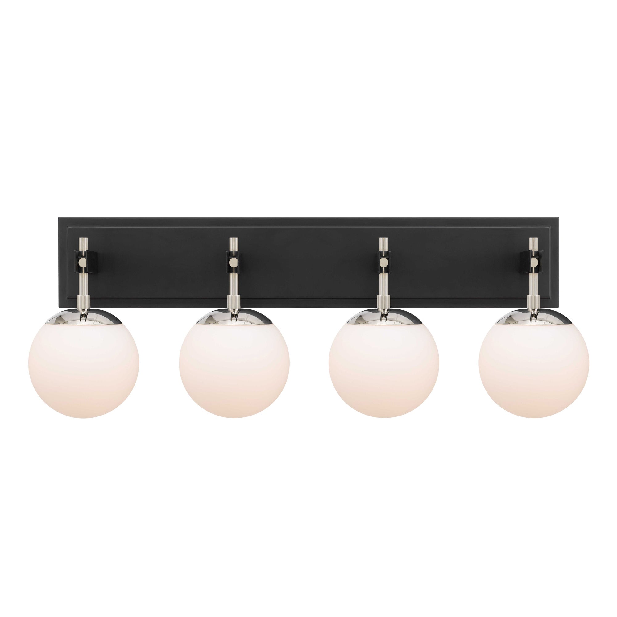 Allie 4 Light Bath - Black/Polished Nickel