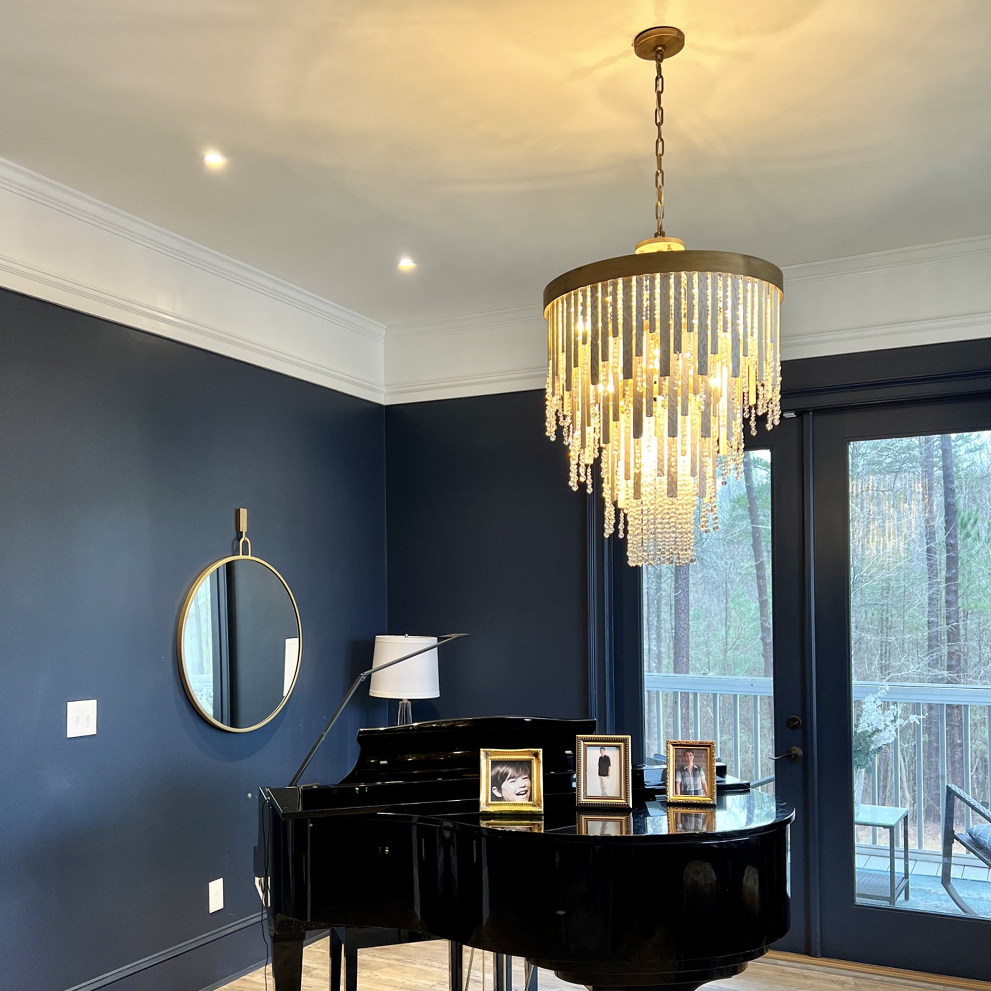 Lafayette 7 Light Chandelier - Havana Gold