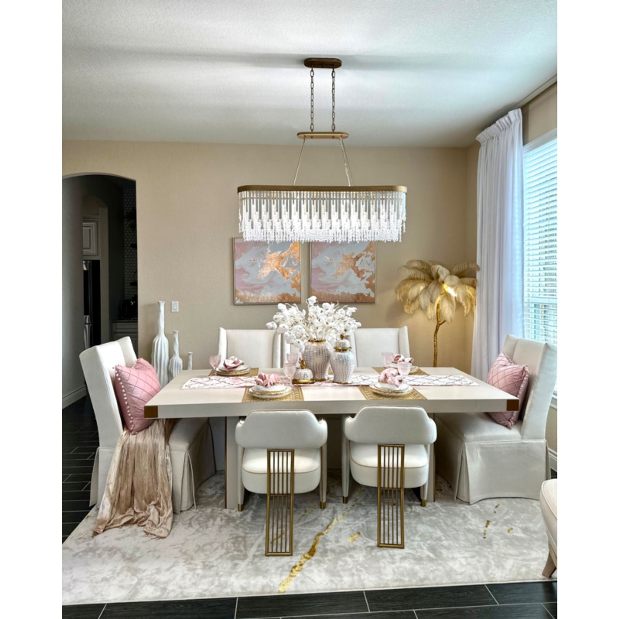 Lafayette 6-Light Linear Pendant - Havana Gold