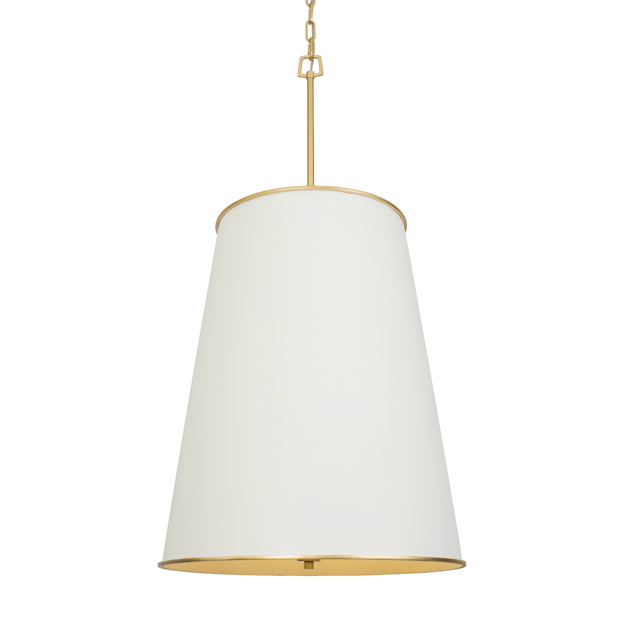 Coco 9 Light Foyer - Matte White/French Gold