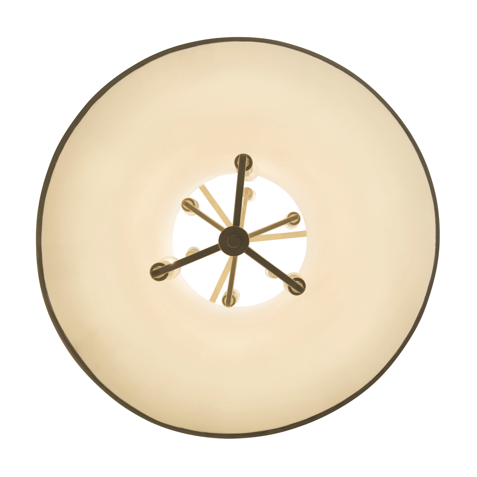 Coco 364F09MWFG 9-Light Foyer Pendant Light - Matte White/French Gold