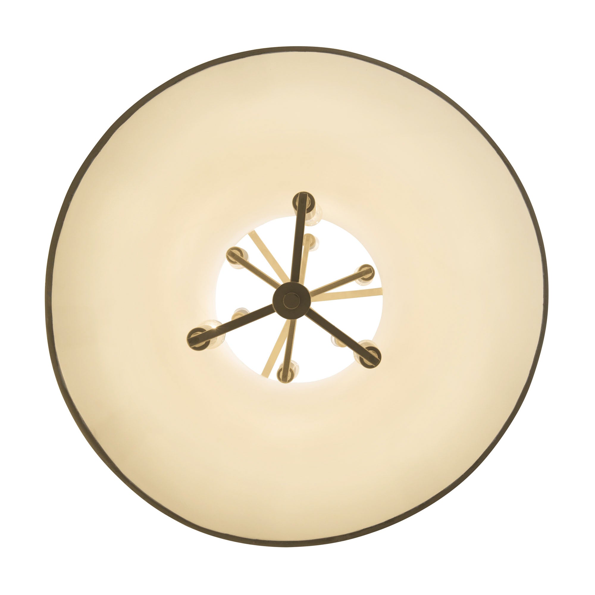 Coco 9 Light Foyer - Matte White/French Gold