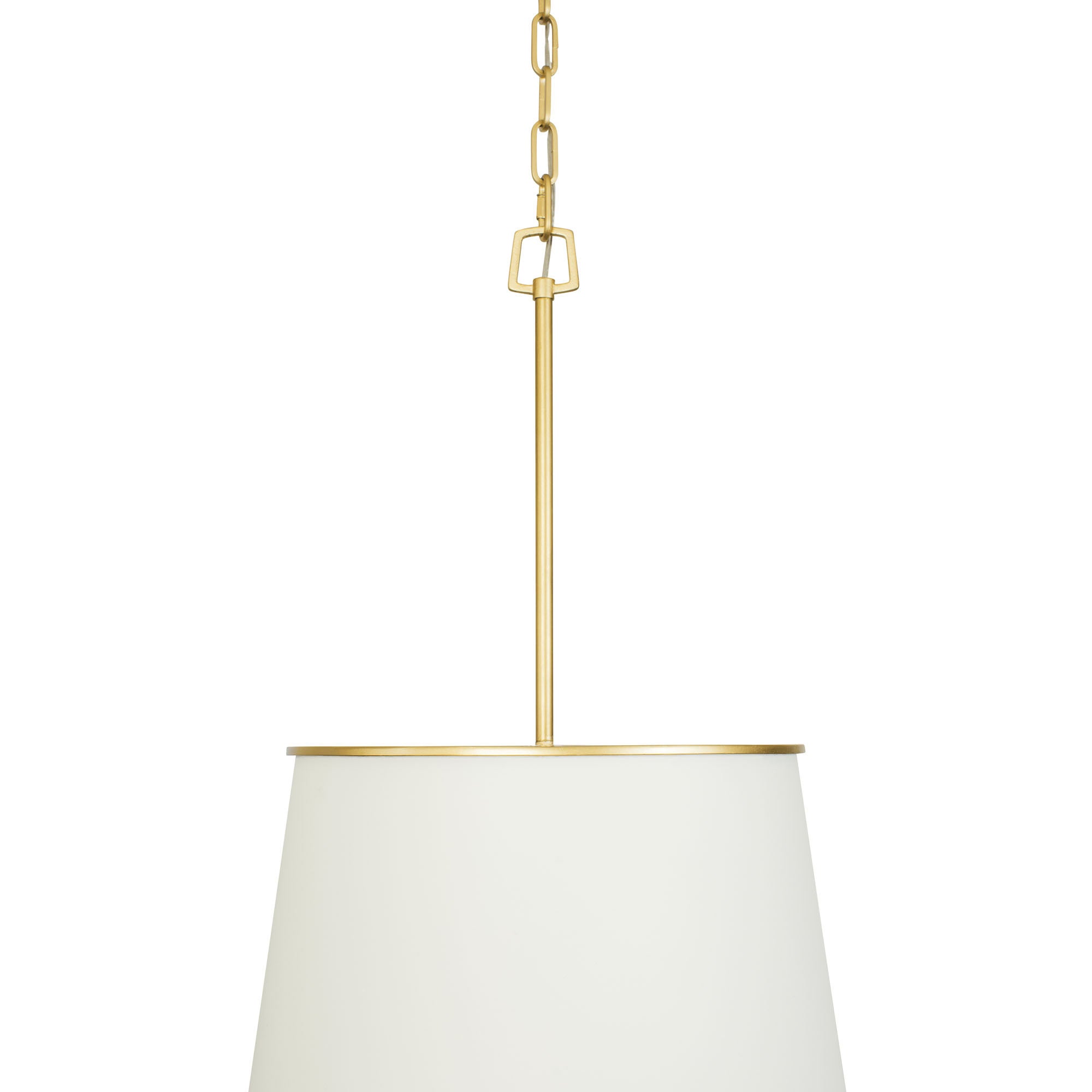 Coco 9 Light Foyer - Matte White/French Gold