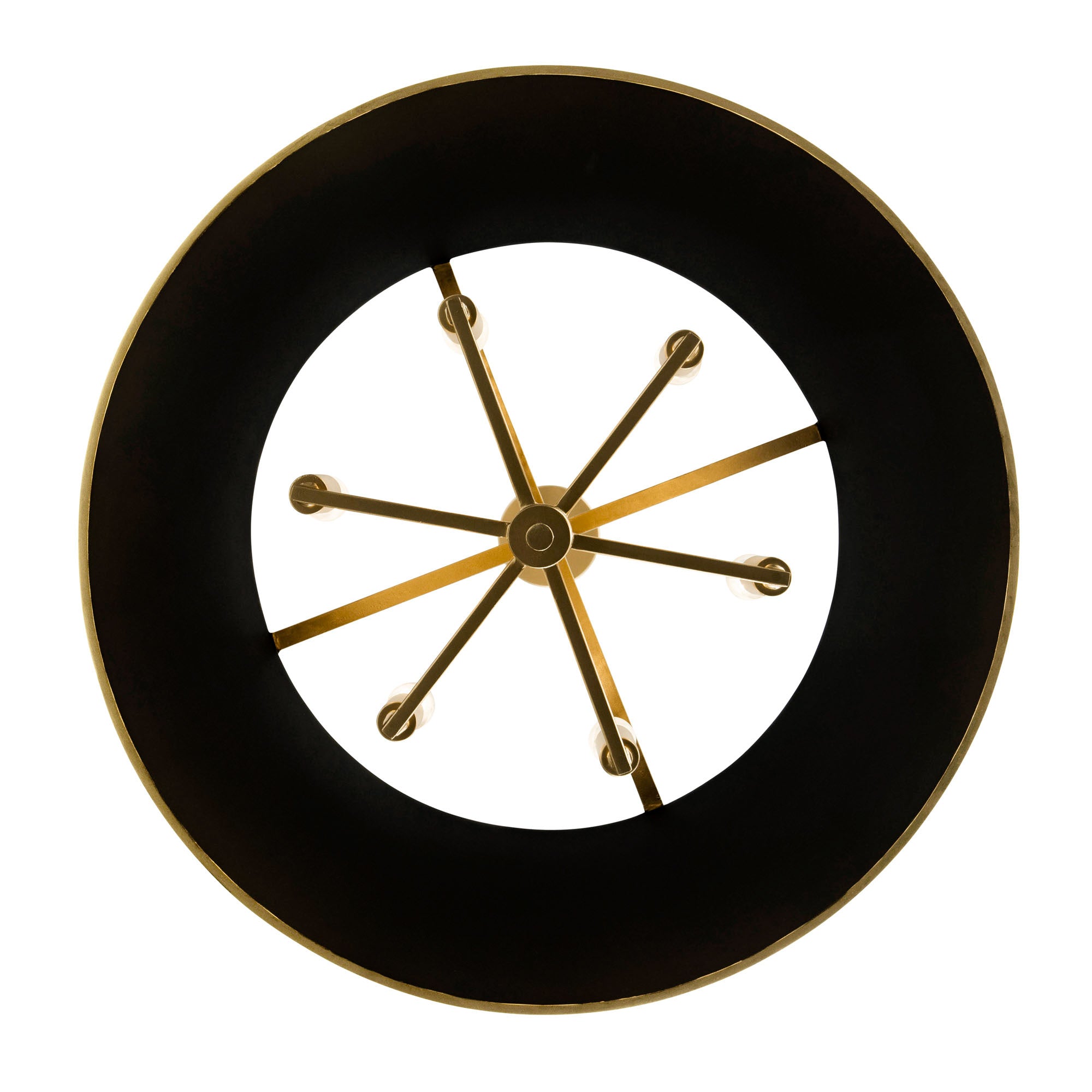 Coco 6 Light Pendant - Matte Black/French Gold