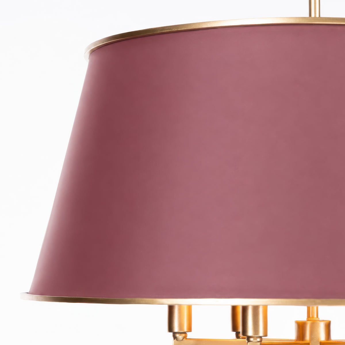 Coco 6 Lights pendant in Red Handed and French Gold