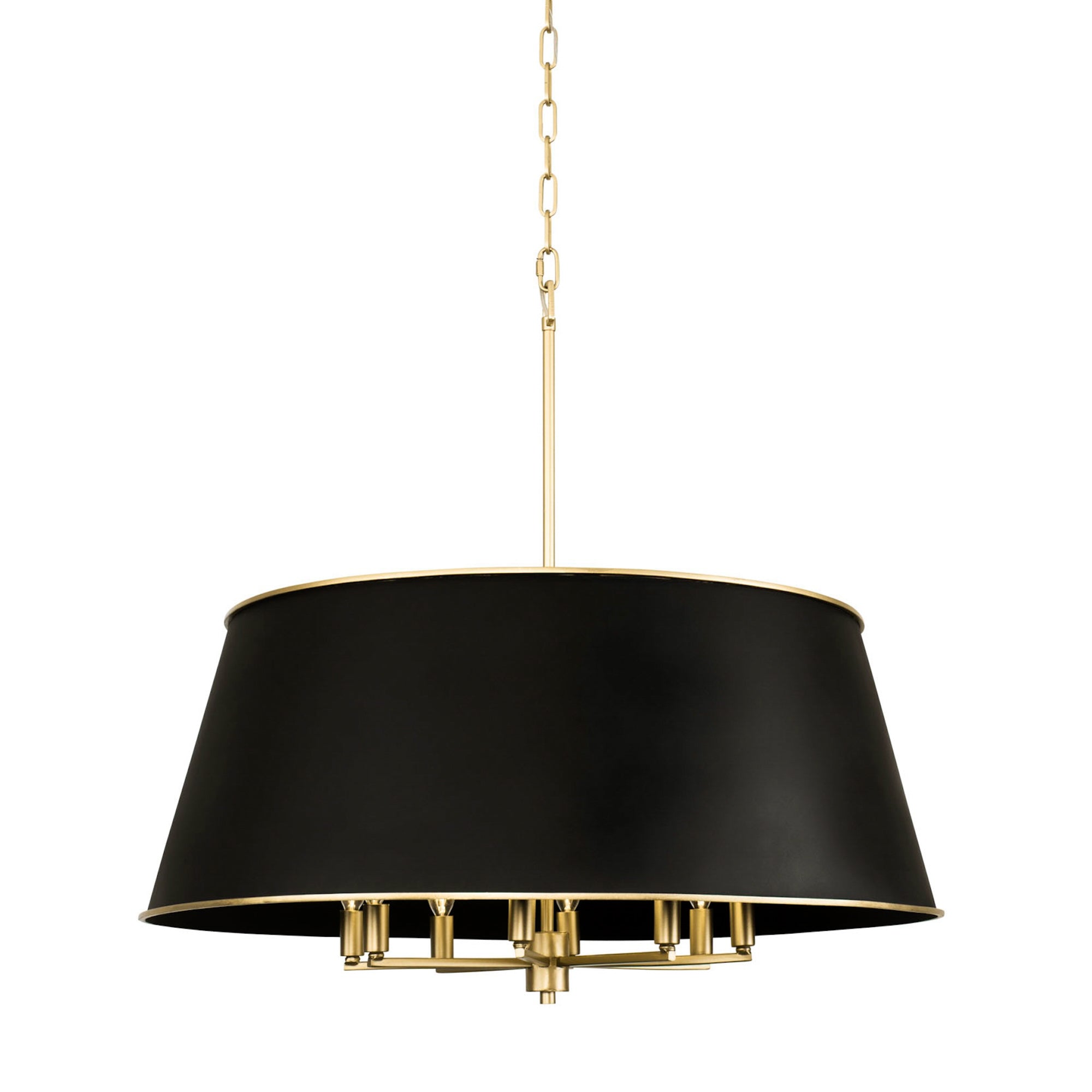 Coco 8 Light Pendant - Matte Black/French Gold