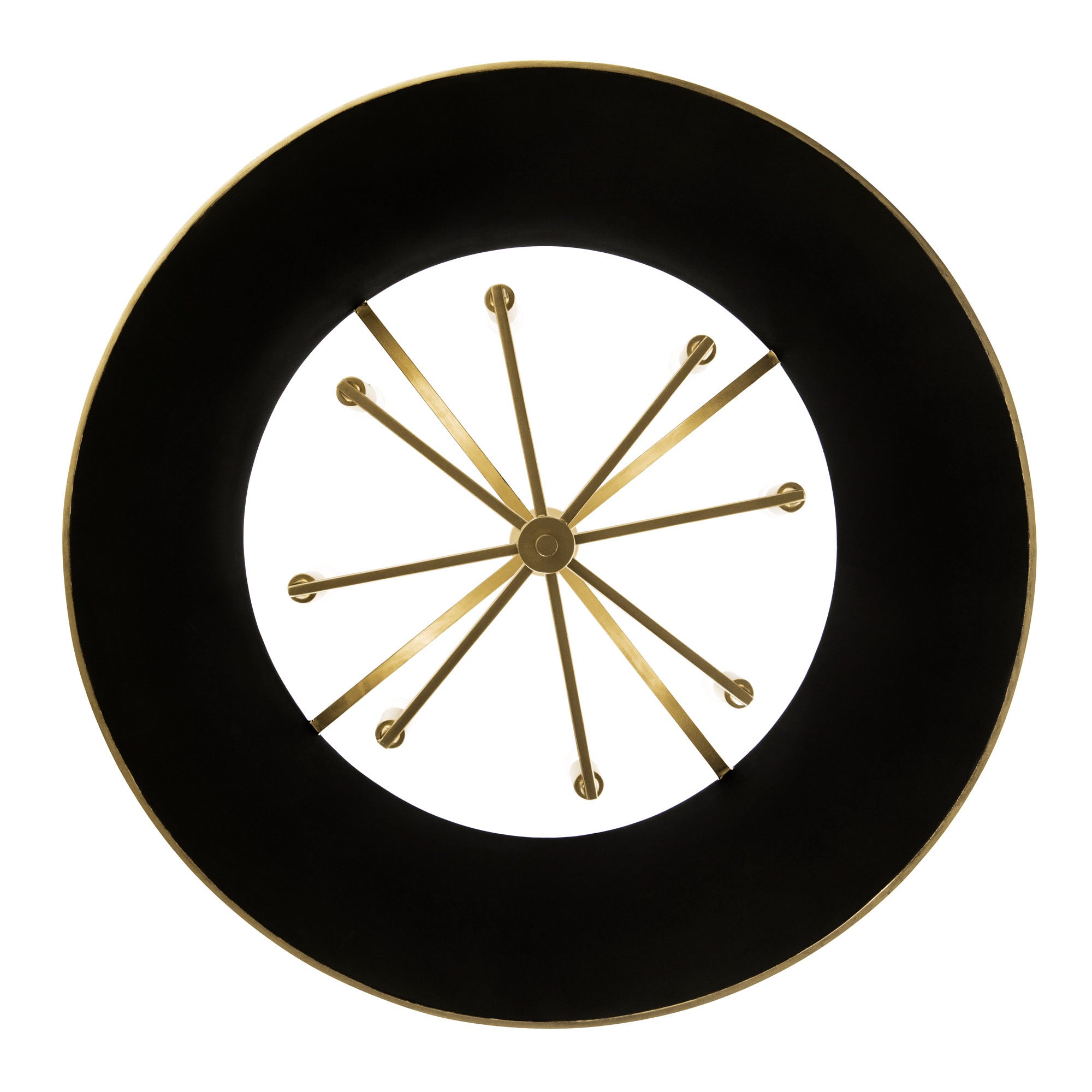 Coco 8 Light Pendant - Matte Black/French Gold