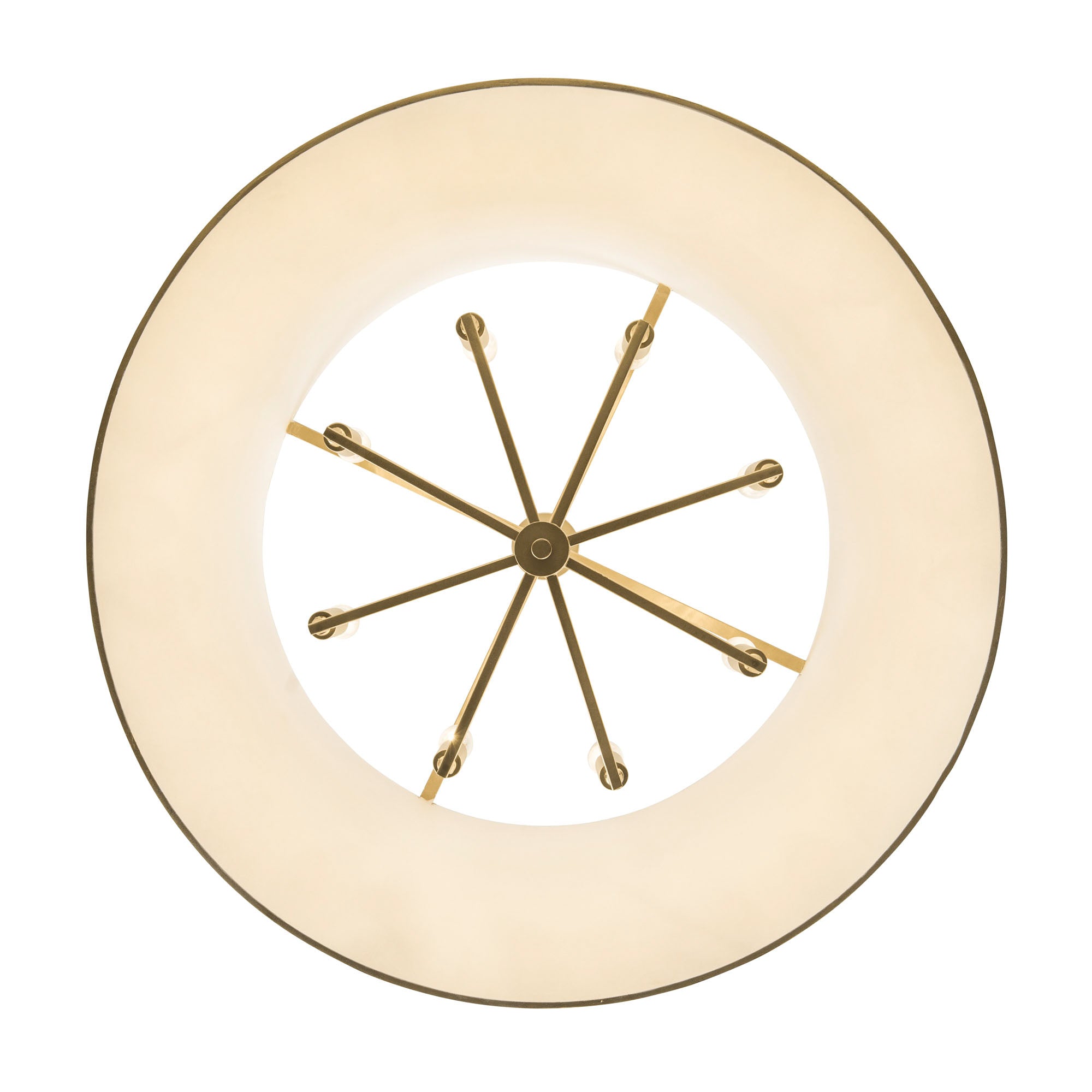 Coco 8 Light Pendant - Matte White/French Gold