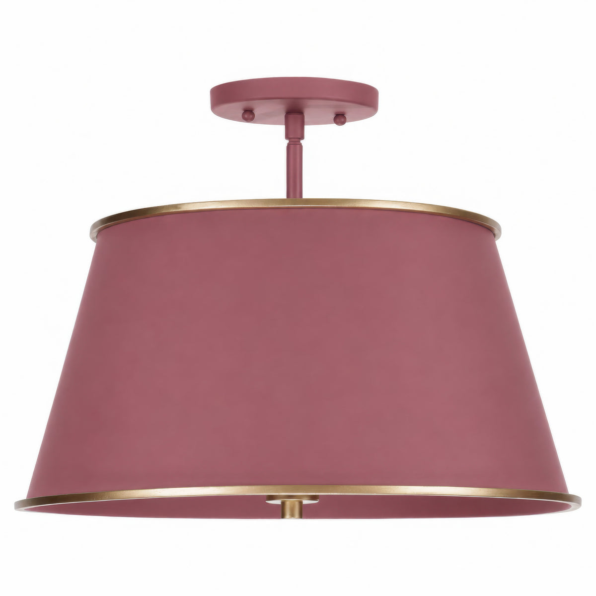 Coco 4 Lights Semi Flush in Red Handed and French Gold