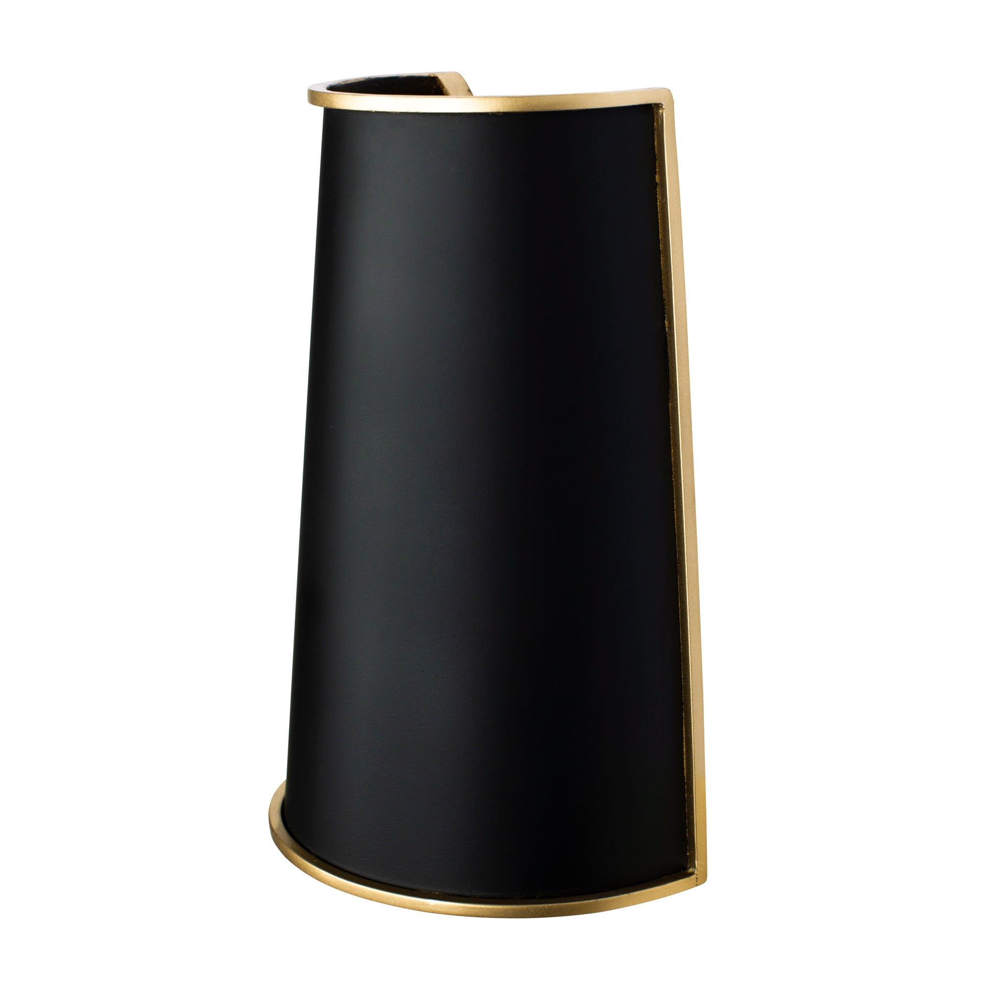Coco 2 Light Sconce - Matte Black/French Gold