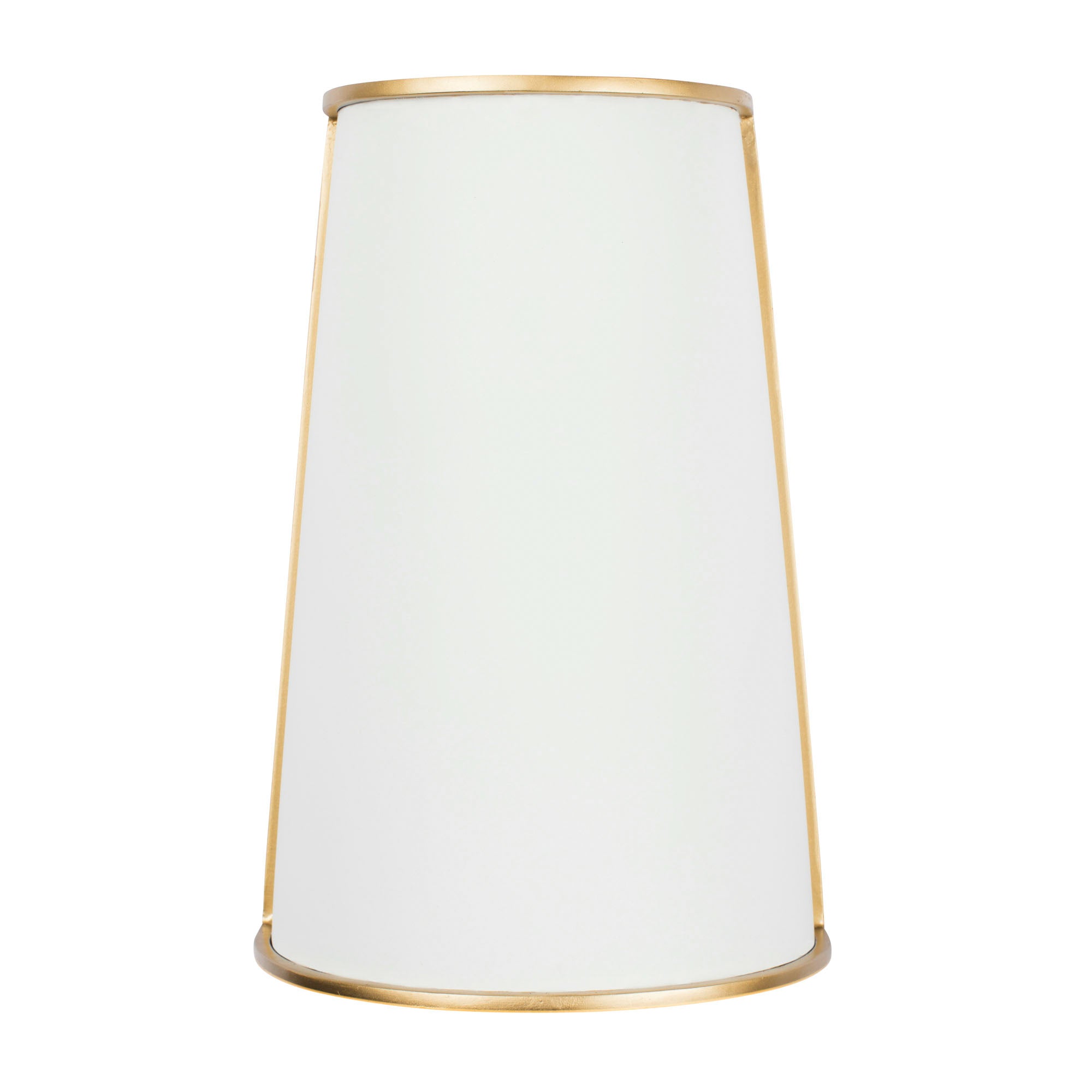 Coco 2 Light Sconce - Matte White/French Gold