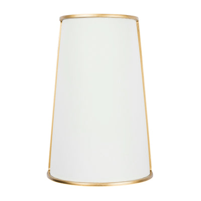 Coco 2 Light Sconce - Matte White/French Gold