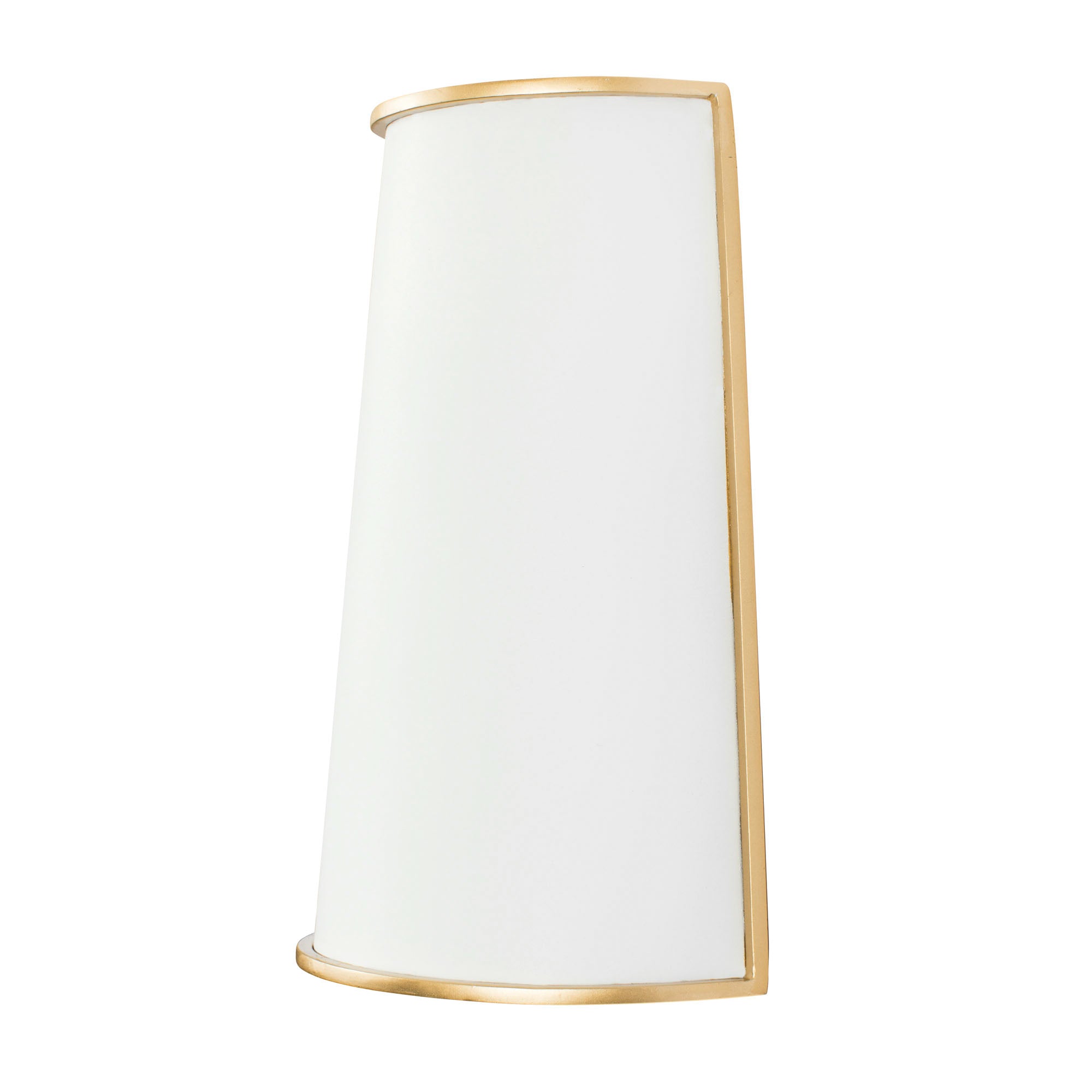 Coco 2 Light Sconce - Matte White/French Gold