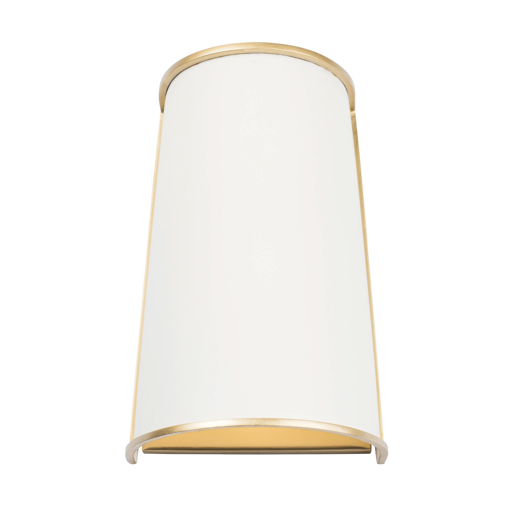 Coco 2 Light Sconce - Matte White/French Gold
