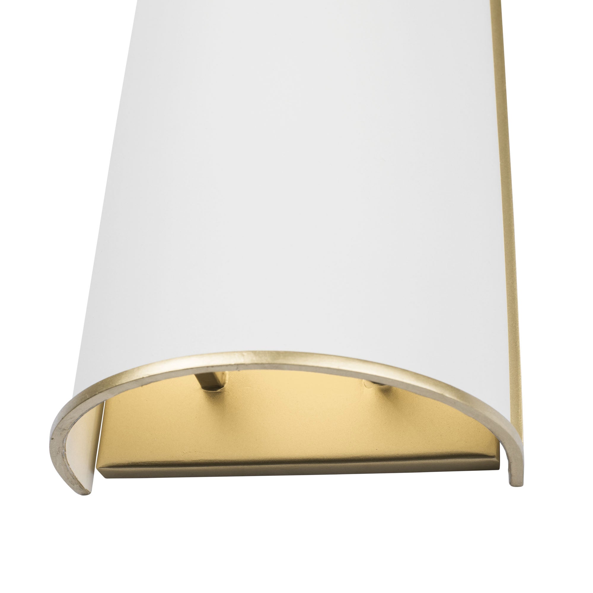 Coco 2 Light Sconce - Matte White/French Gold