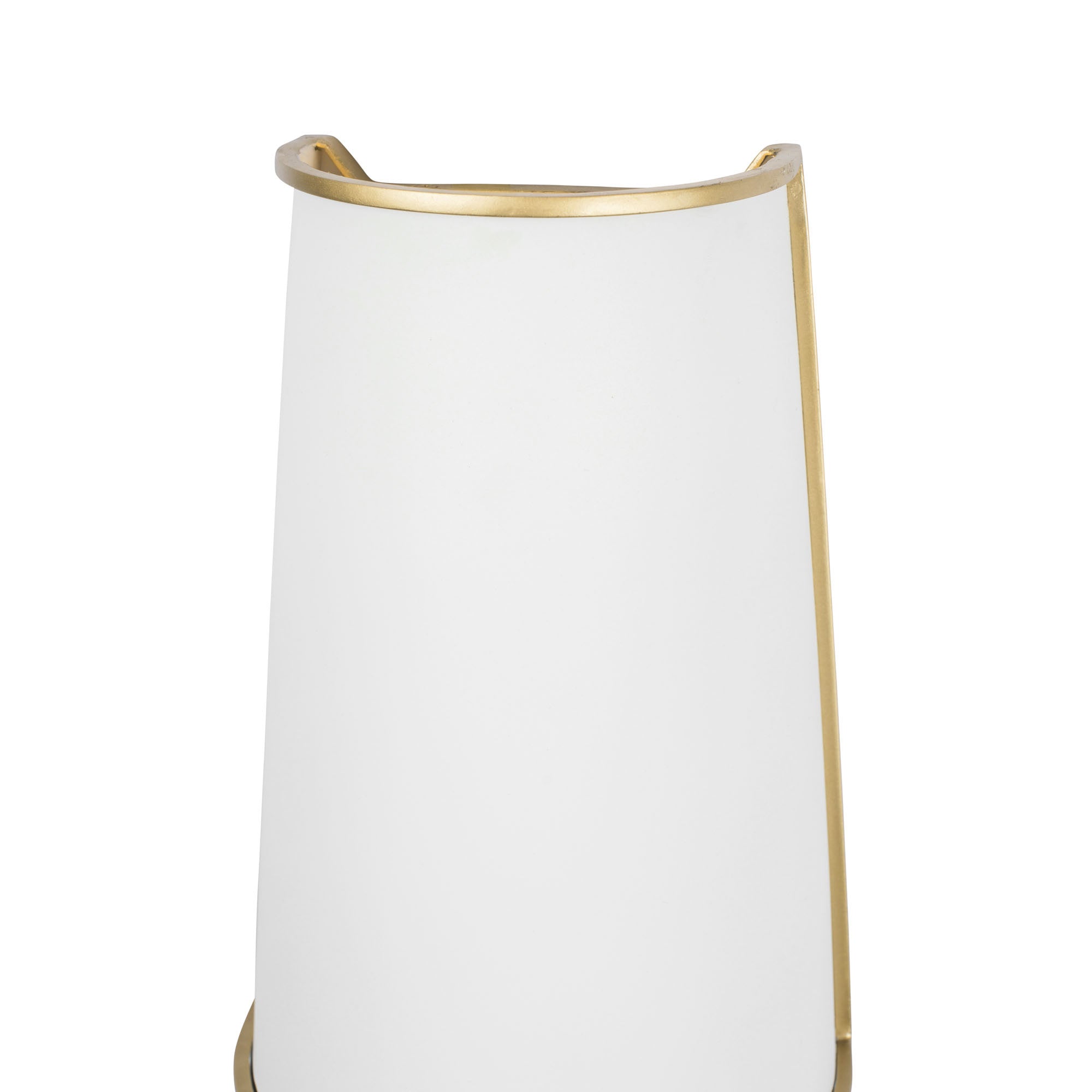 Coco 2 Light Sconce - Matte White/French Gold