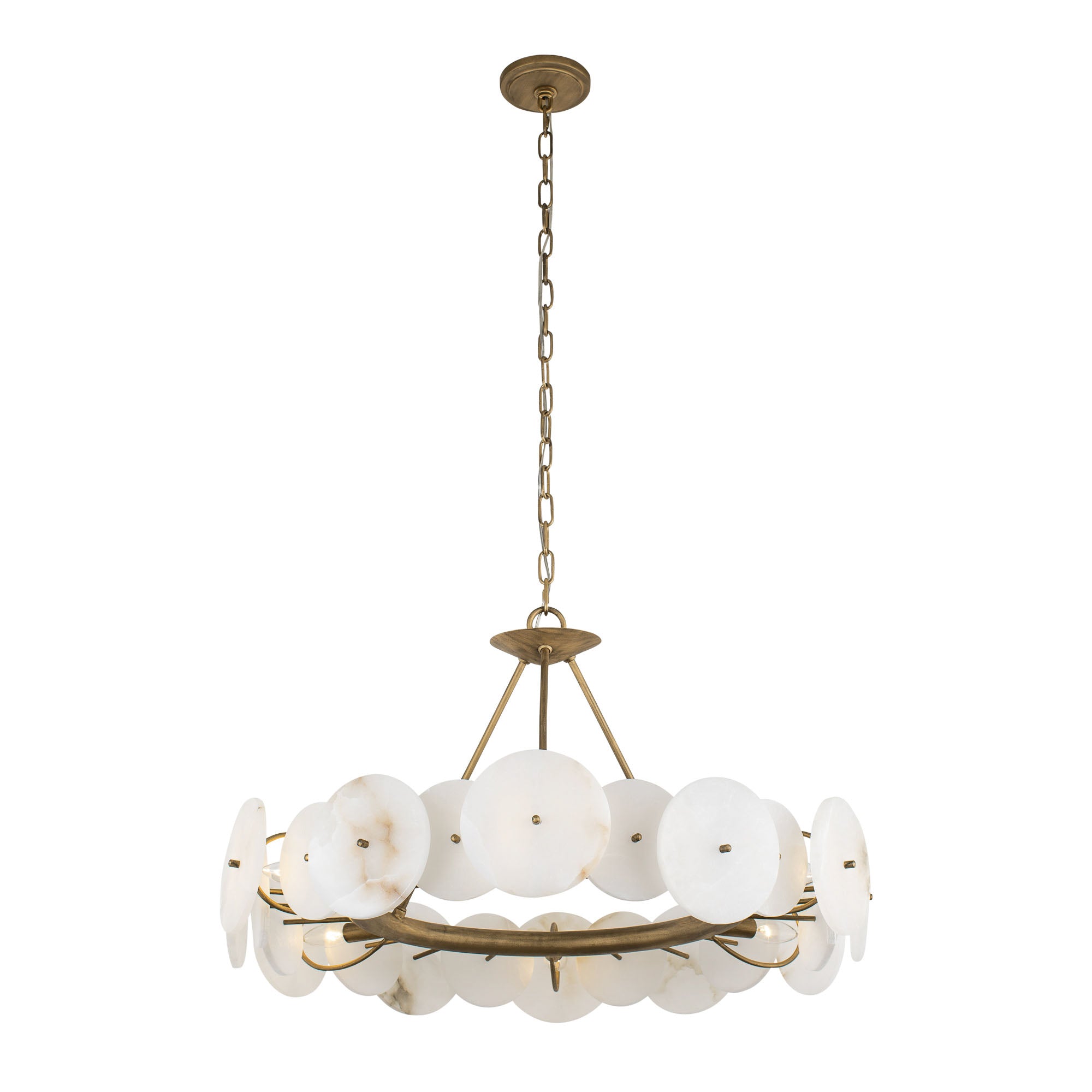 Cosmos 6 Light Chandelier - Havana Gold