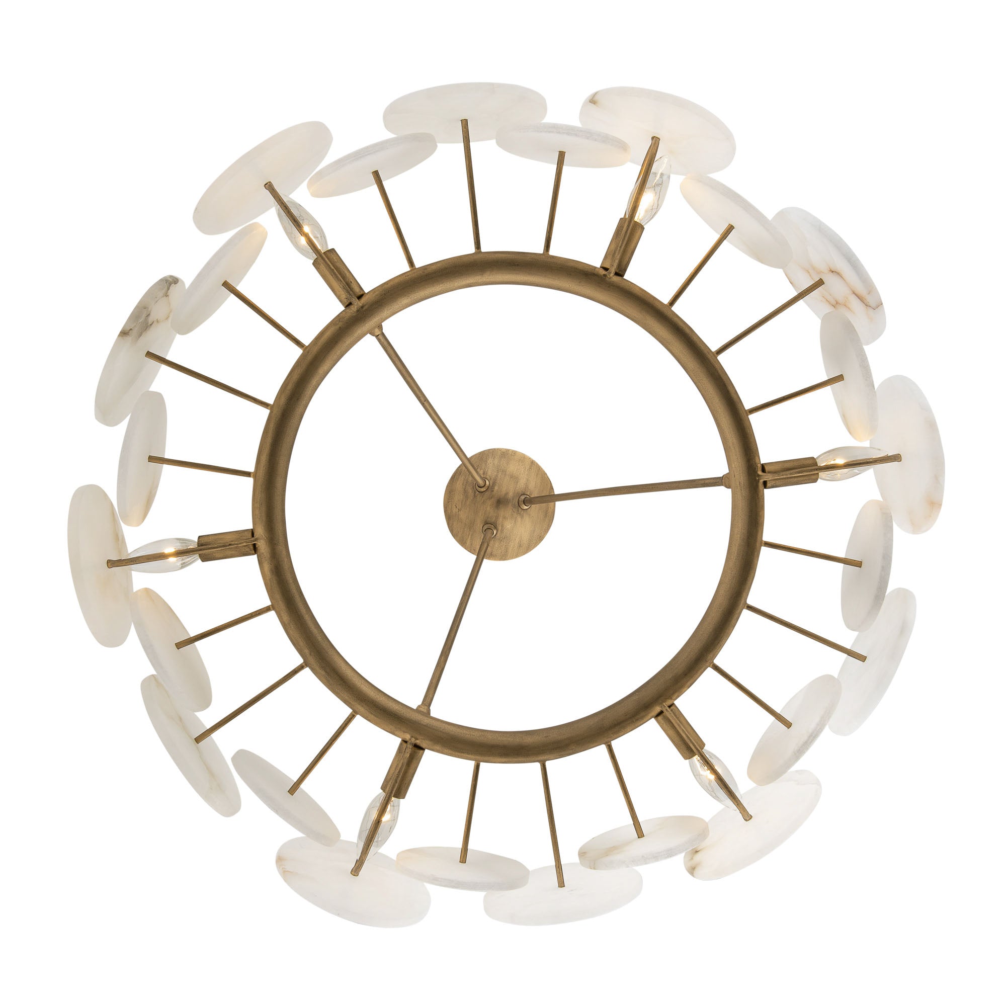 Cosmos 6 Light Chandelier - Havana Gold